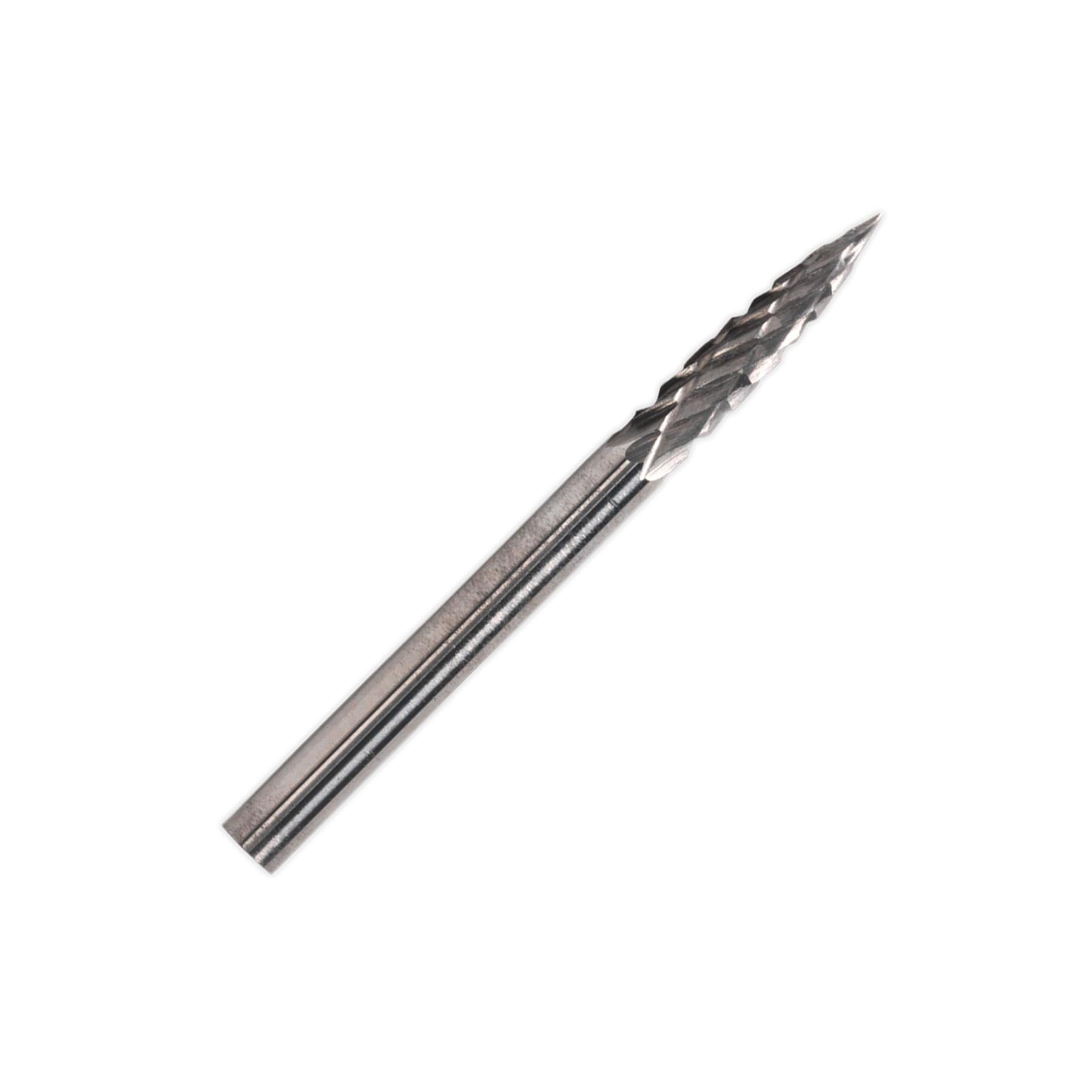 Sealey Micro Carbide Burr Pointed Tree 3mm Pack of 3