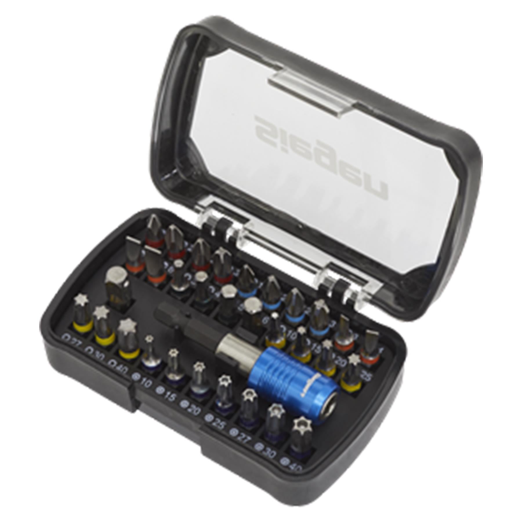 Sealey Power Tool Bit Set 32pc Colour-Coded S2