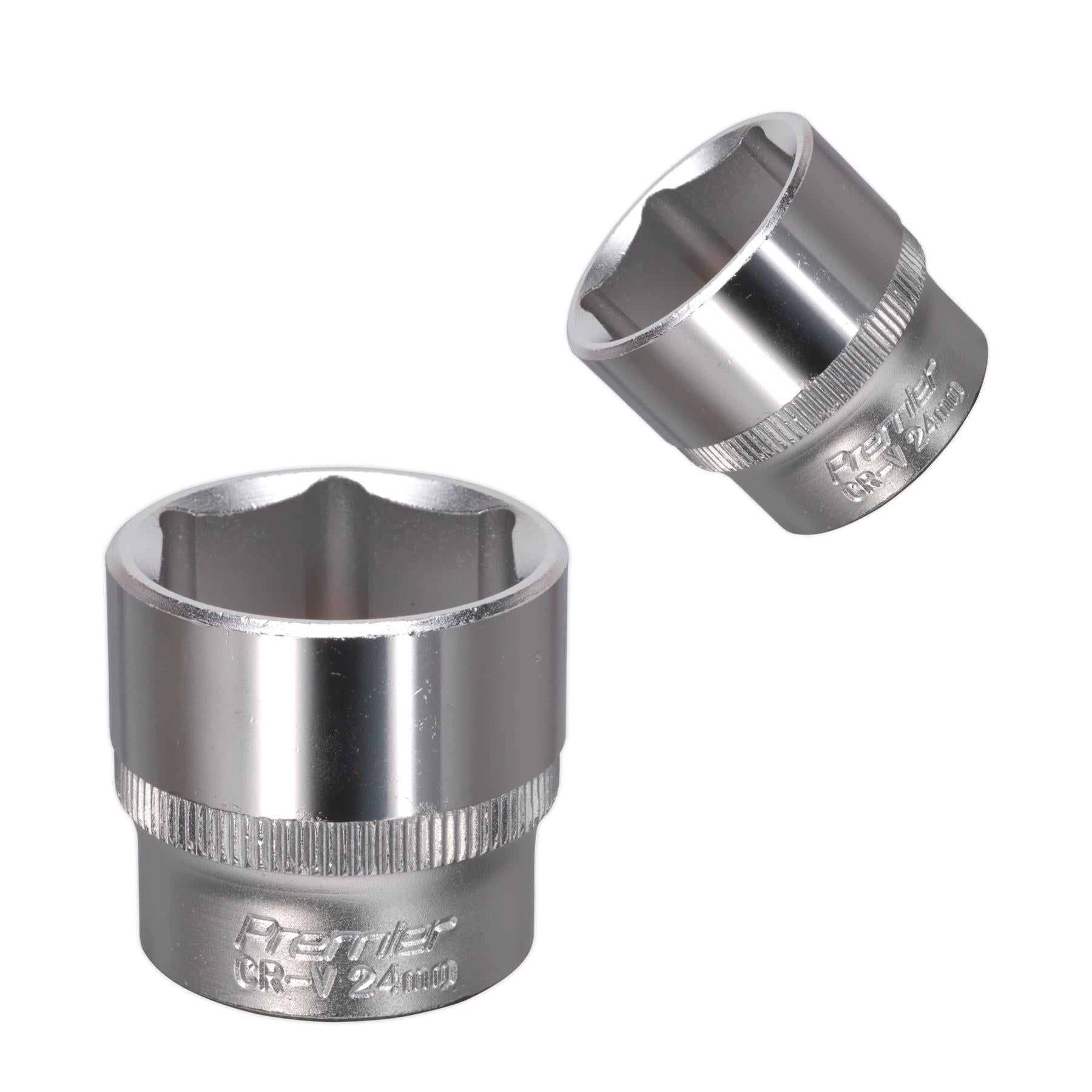 Sealey WallDrive Socket 24mm 3/8"Sq Drive