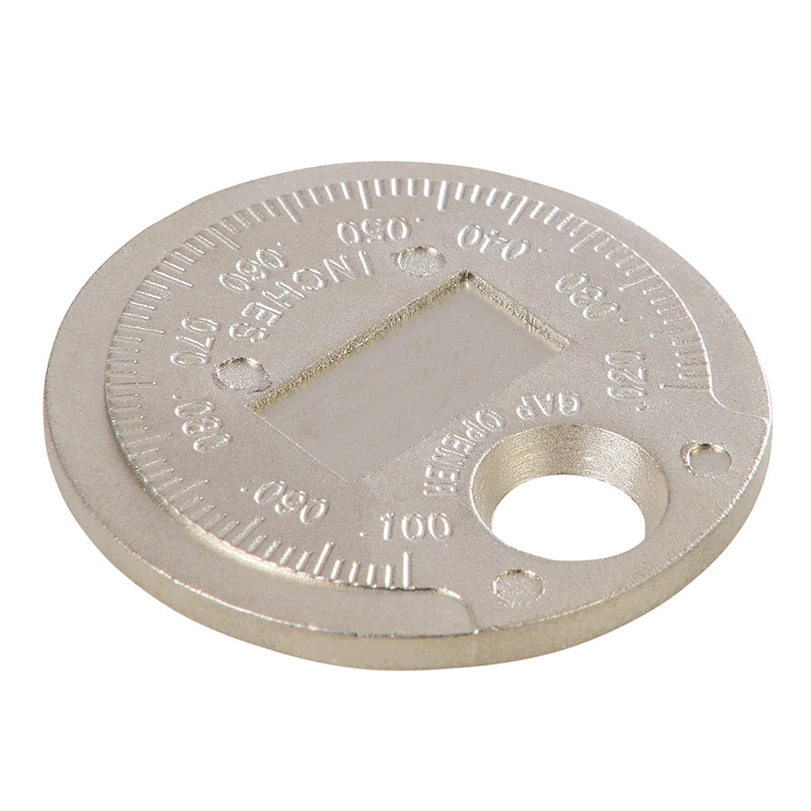 Spark Plug Gap Setting Tool & Brass Wire Cleaning Brush Feeler Gauge Solid Steel