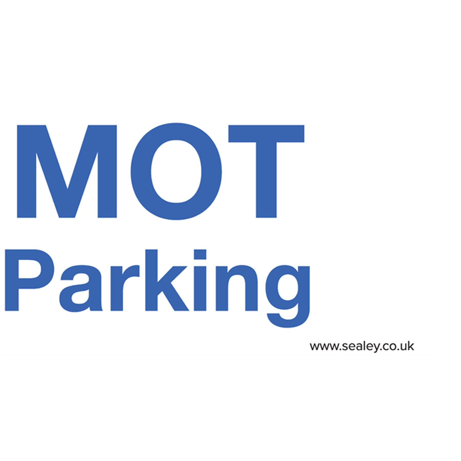 Warning Safety Sign - MOT Parking - Rigid Plastic