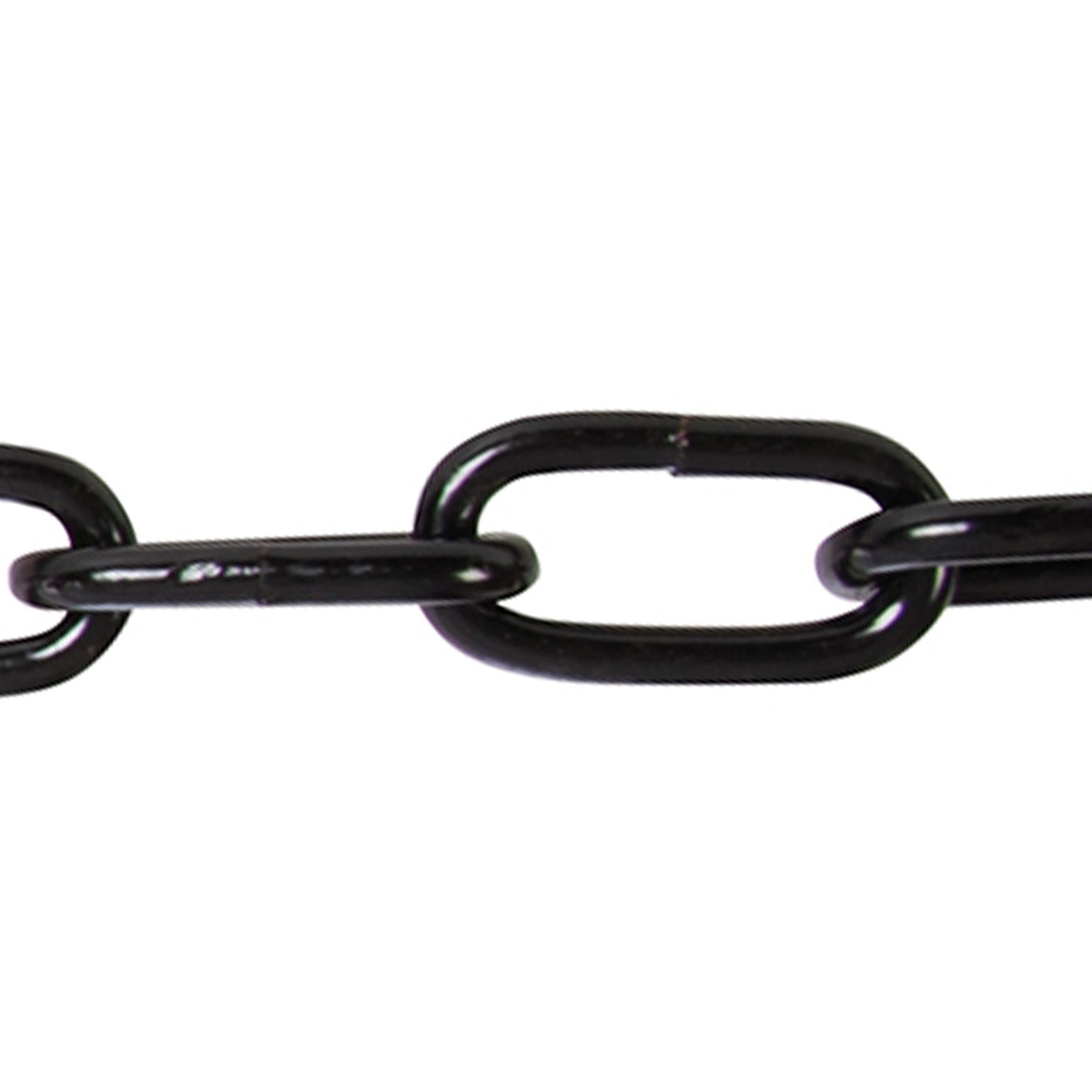 Japanned Chain Black 5mm X 2.5M Corrosion Resistant Weatherproof Finish