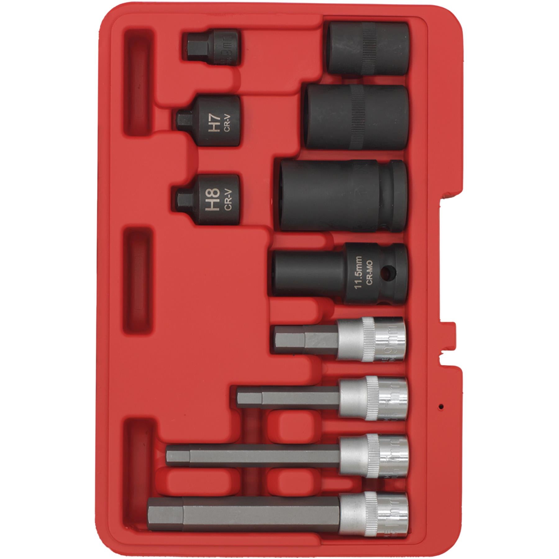 Sealey Brake Caliper Socket Set 11pc