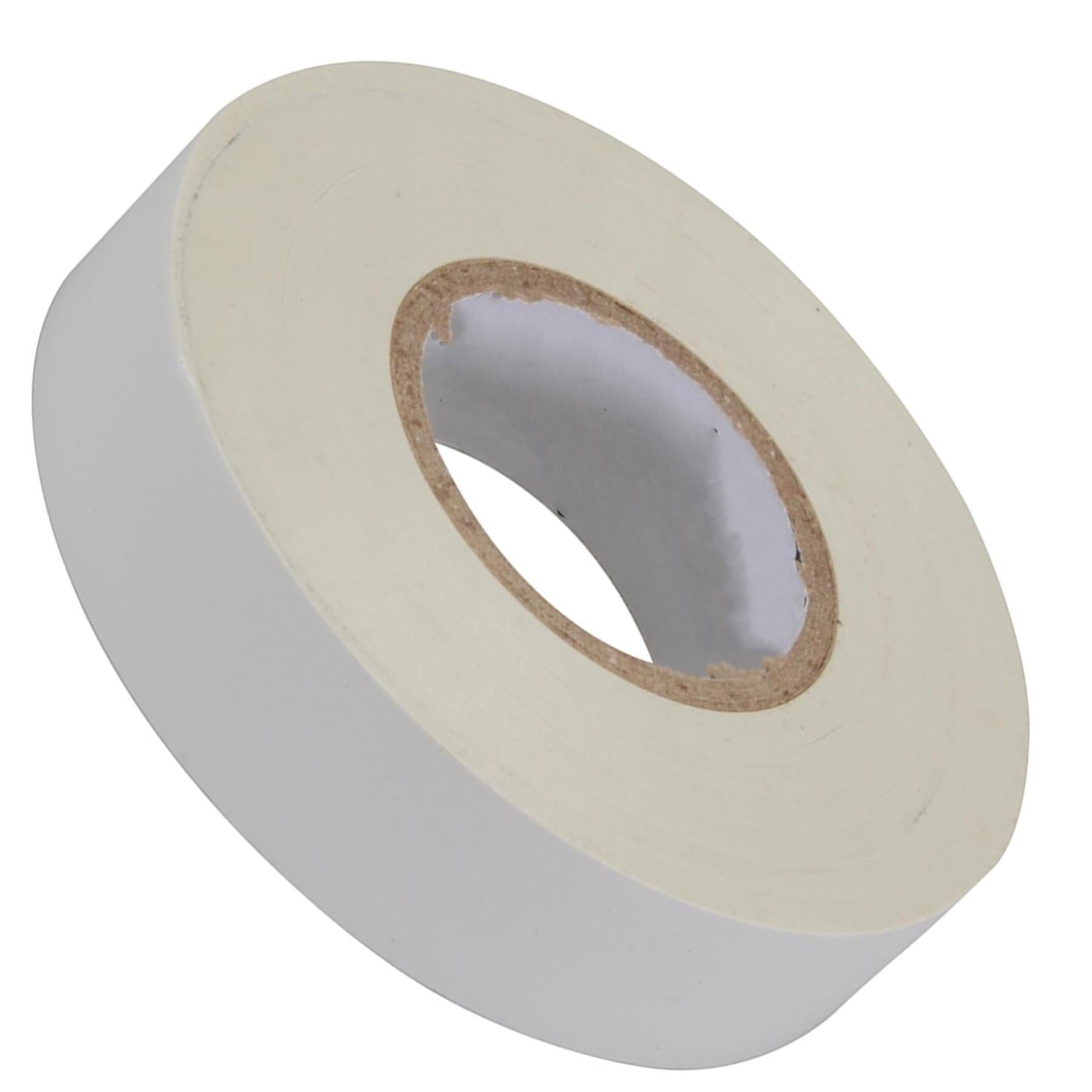 Electrical Pvc Insulation Insulating Tape 22m Flame Retardant Rolls White 10 Rolls