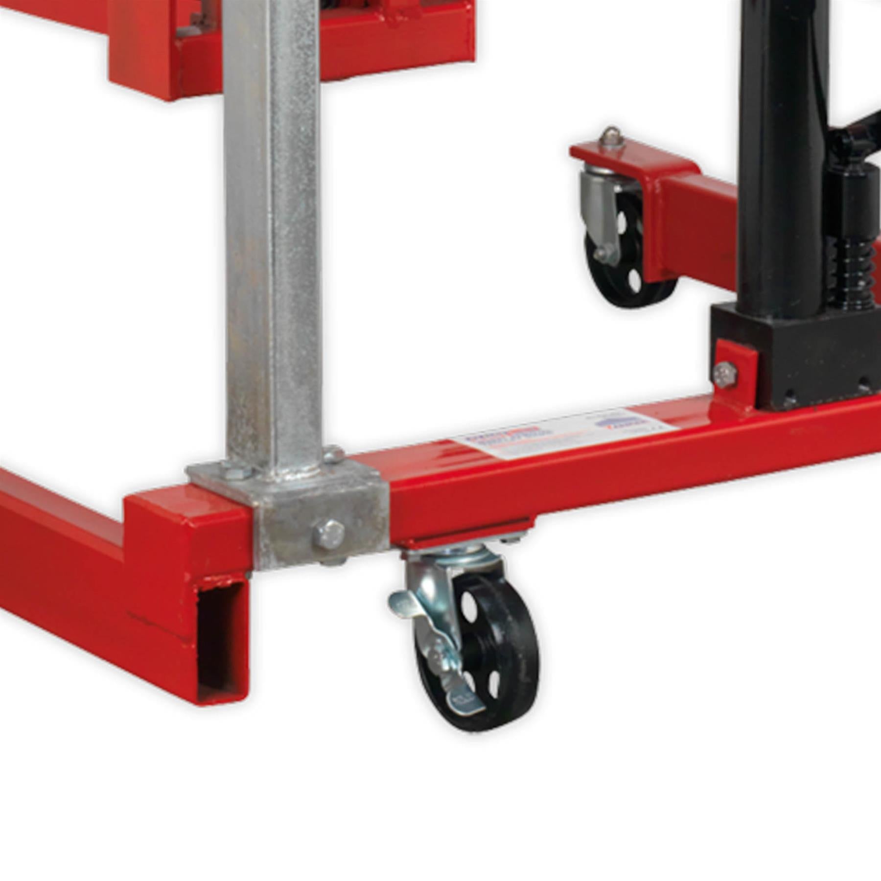 Sealey Wheel Removal Trolley 500kg Adjustable Width