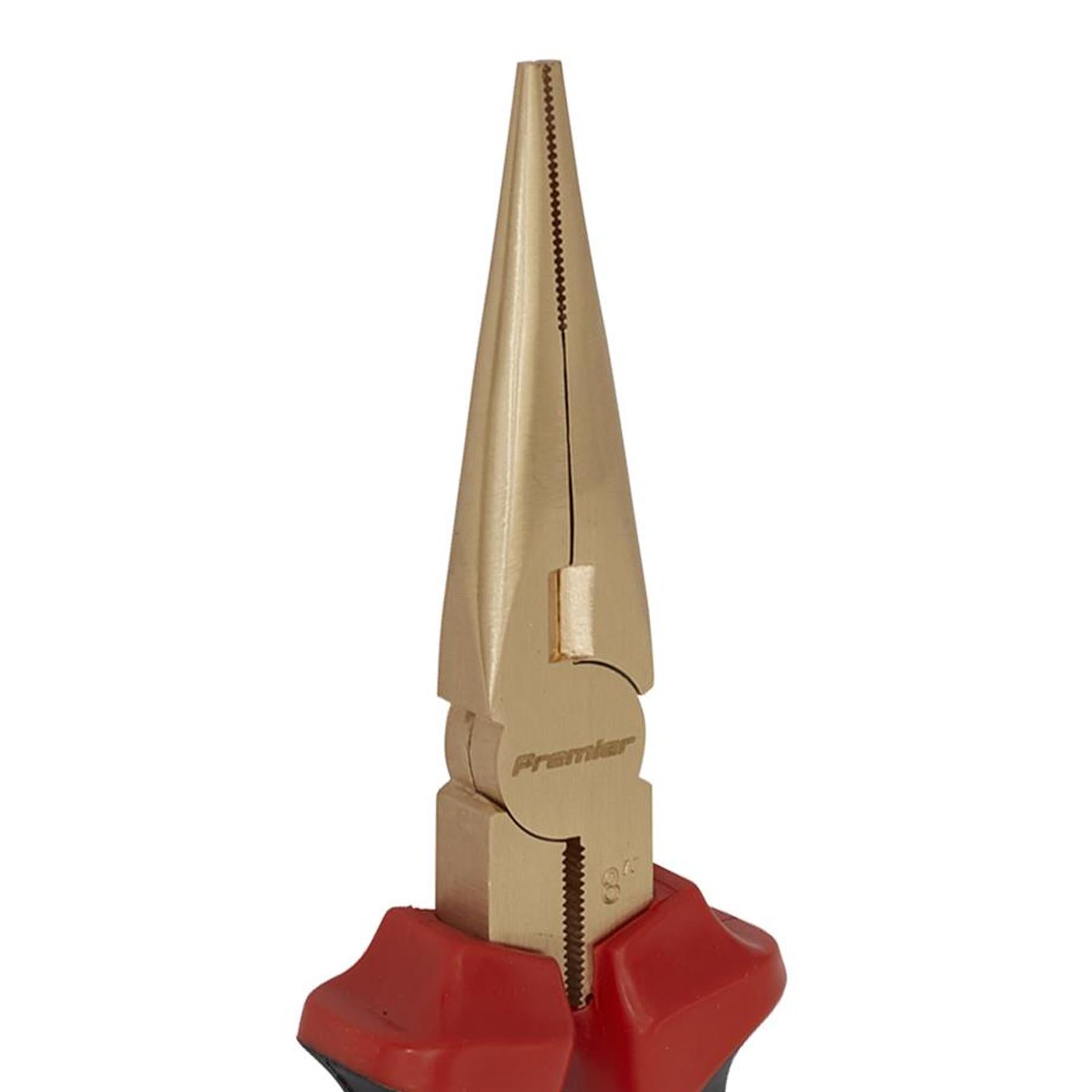 Sealey Long Nose Pliers 200mm - Non-Sparking Beryllium Copper