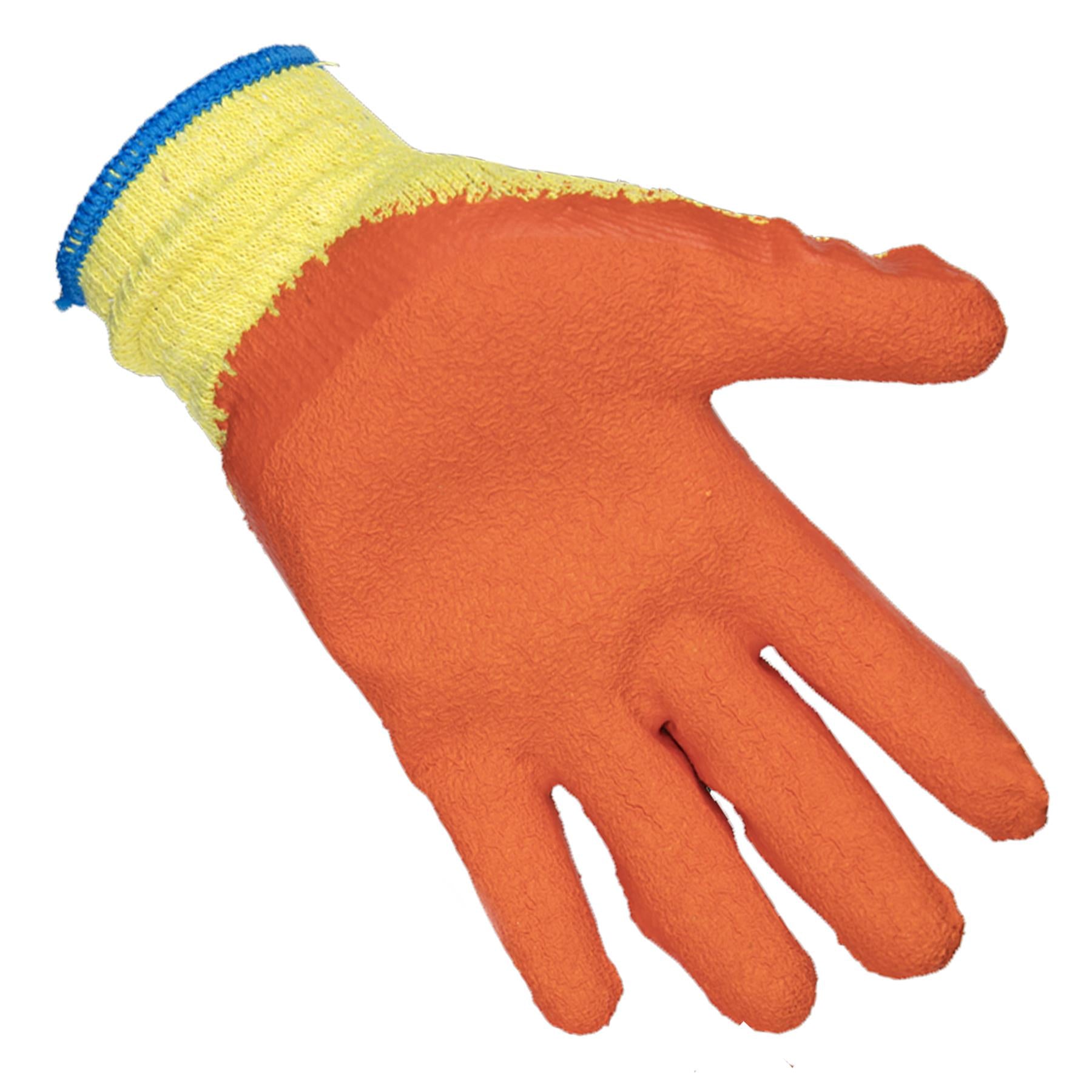 Sealey Super Grip Knitted Gloves Latex Palm (Large)-Pack of 6 Prs