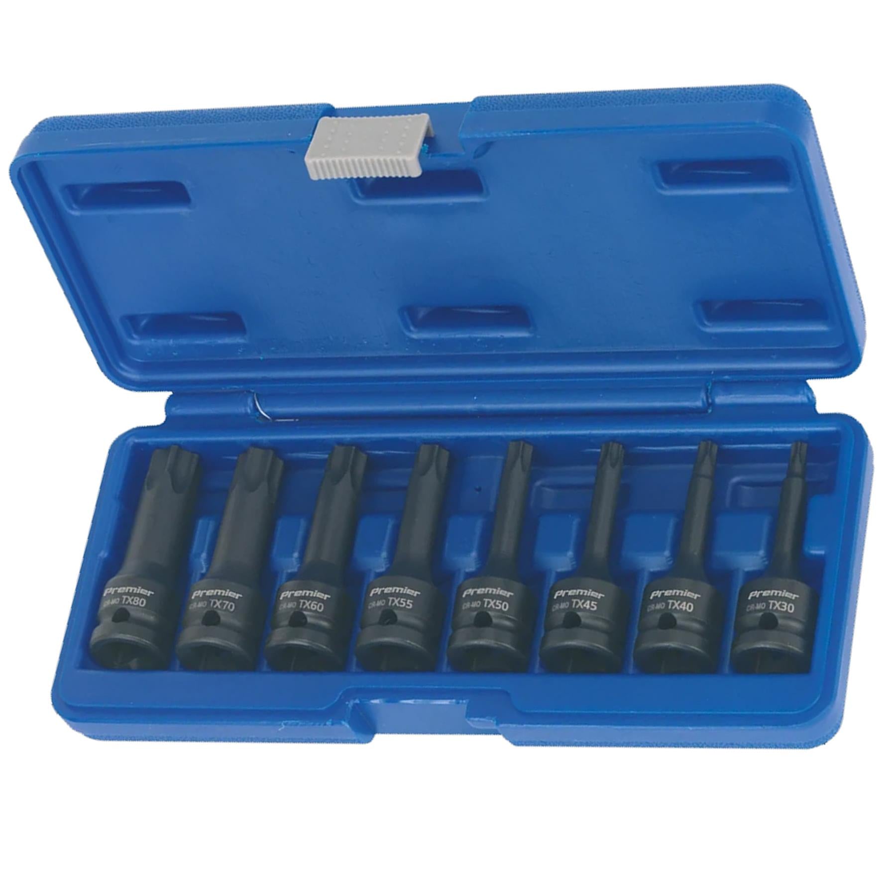Sealey Impact TRX-Star* Socket Bit Set 8pc 1/2"Sq Drive