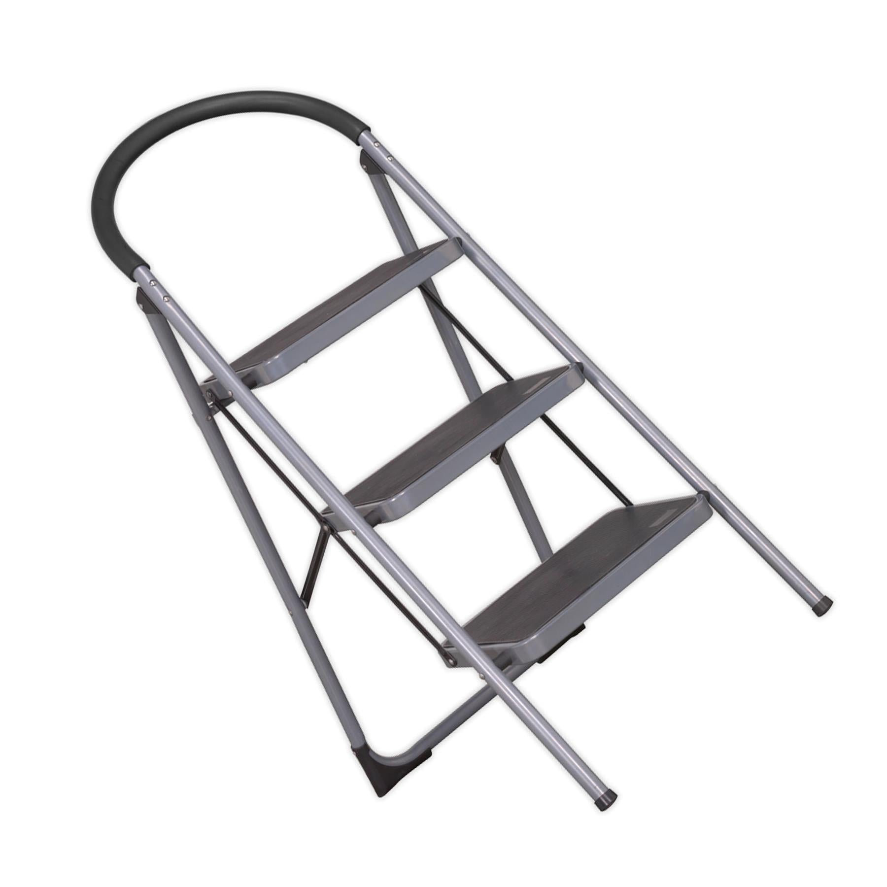 Sealey Step Stool 3-Tread 150kg Capacity EN 14183