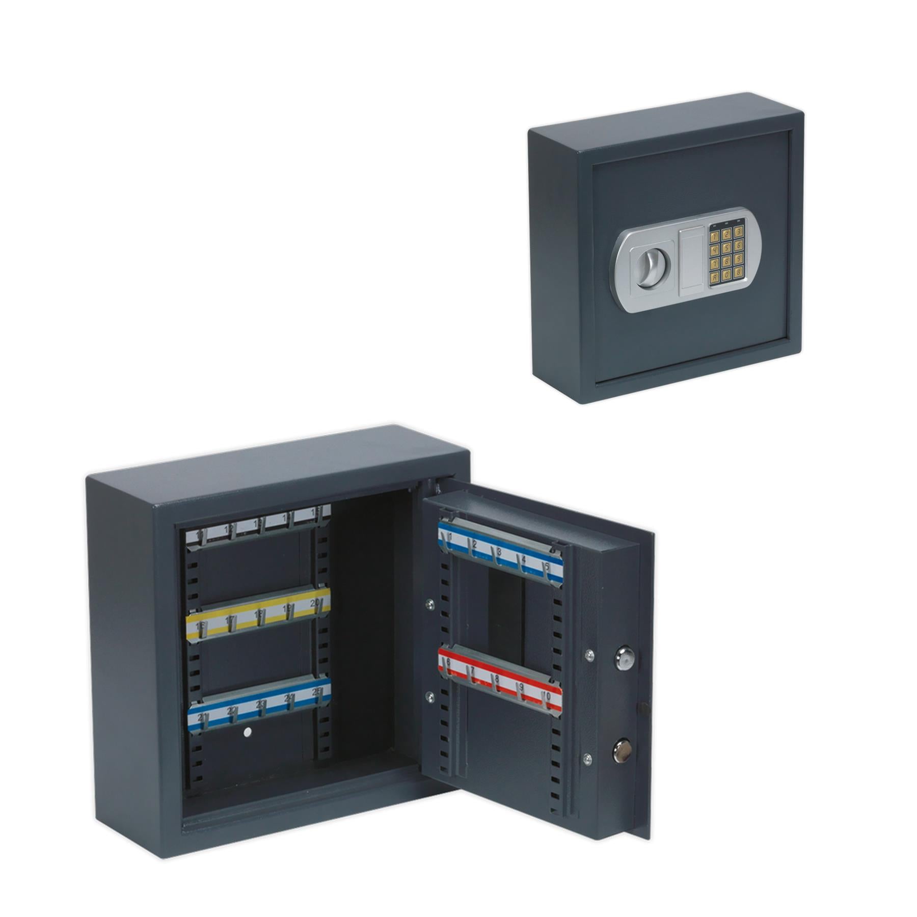 Sealey Electronic Key Cabinet 25 Key Capacity Twin Locking Bolts
