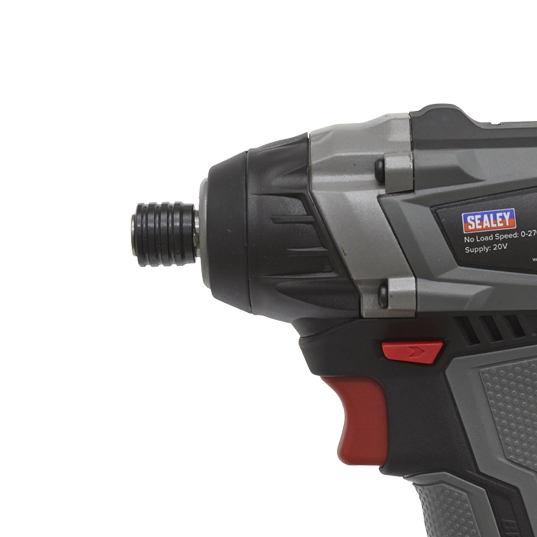 Sealey Brushless Impact Driver 20V 1/4"Hex 200Nm - Body Only