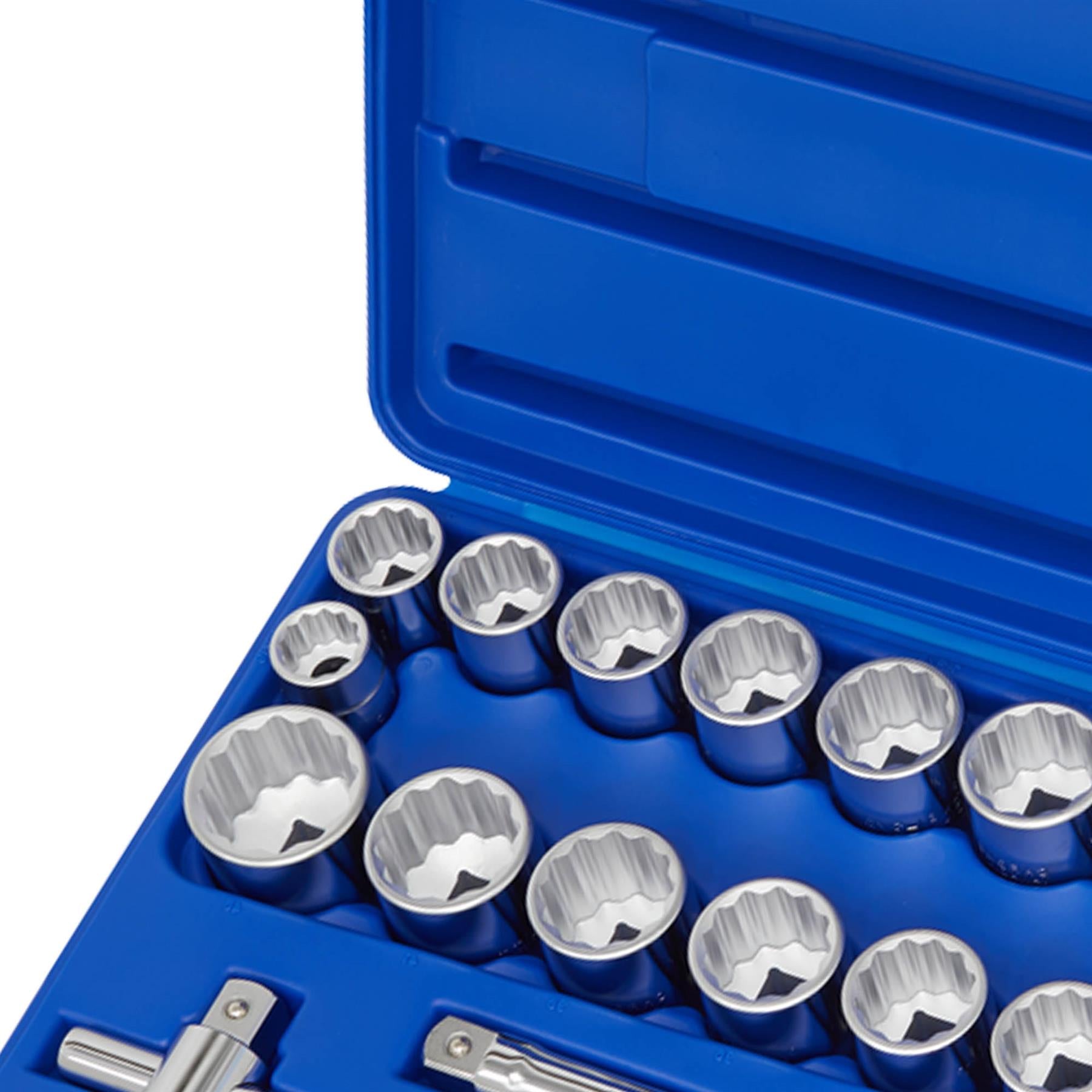 Sealey Socket Set 26pc 3/4"Sq Drive 12pt WallDrive-Metric/Imperial
