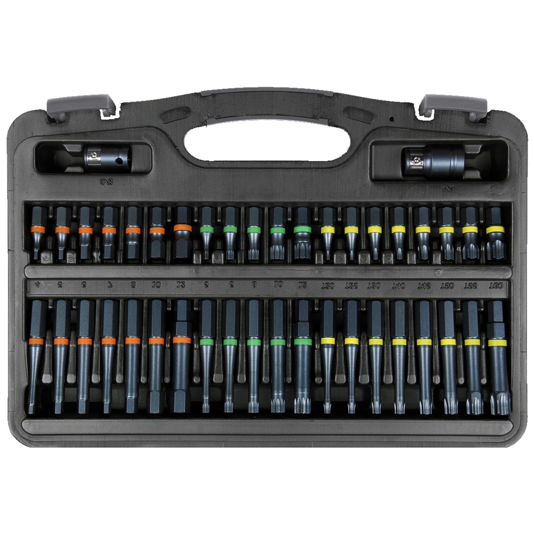 Sealey TRX-Star*/Hex/Spline Bit Set Impact 42pc 3/8" & 1/2"Sq Drive