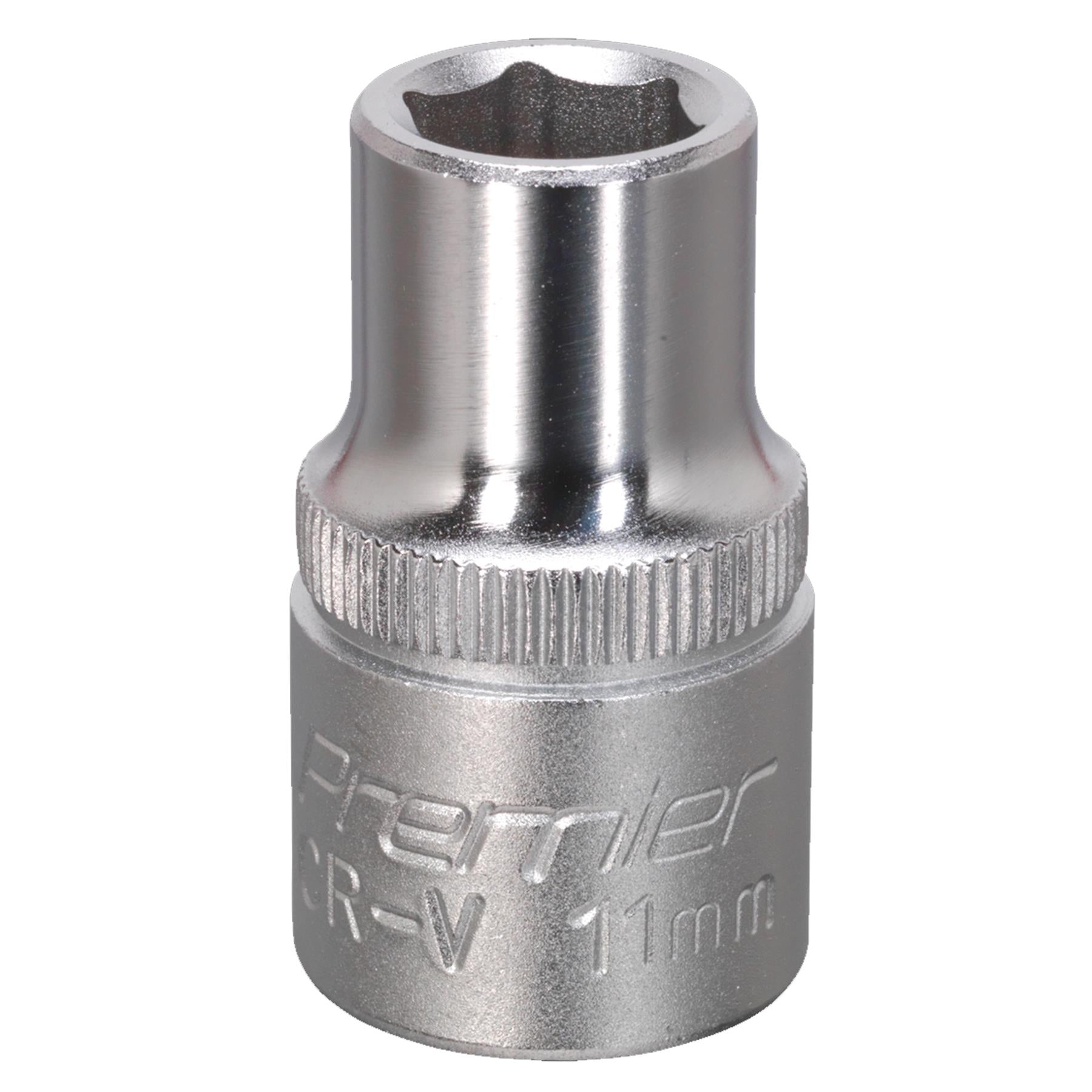 Sealey WallDrive Socket 11mm 1/2"Sq Drive Chrome Vanadium steel