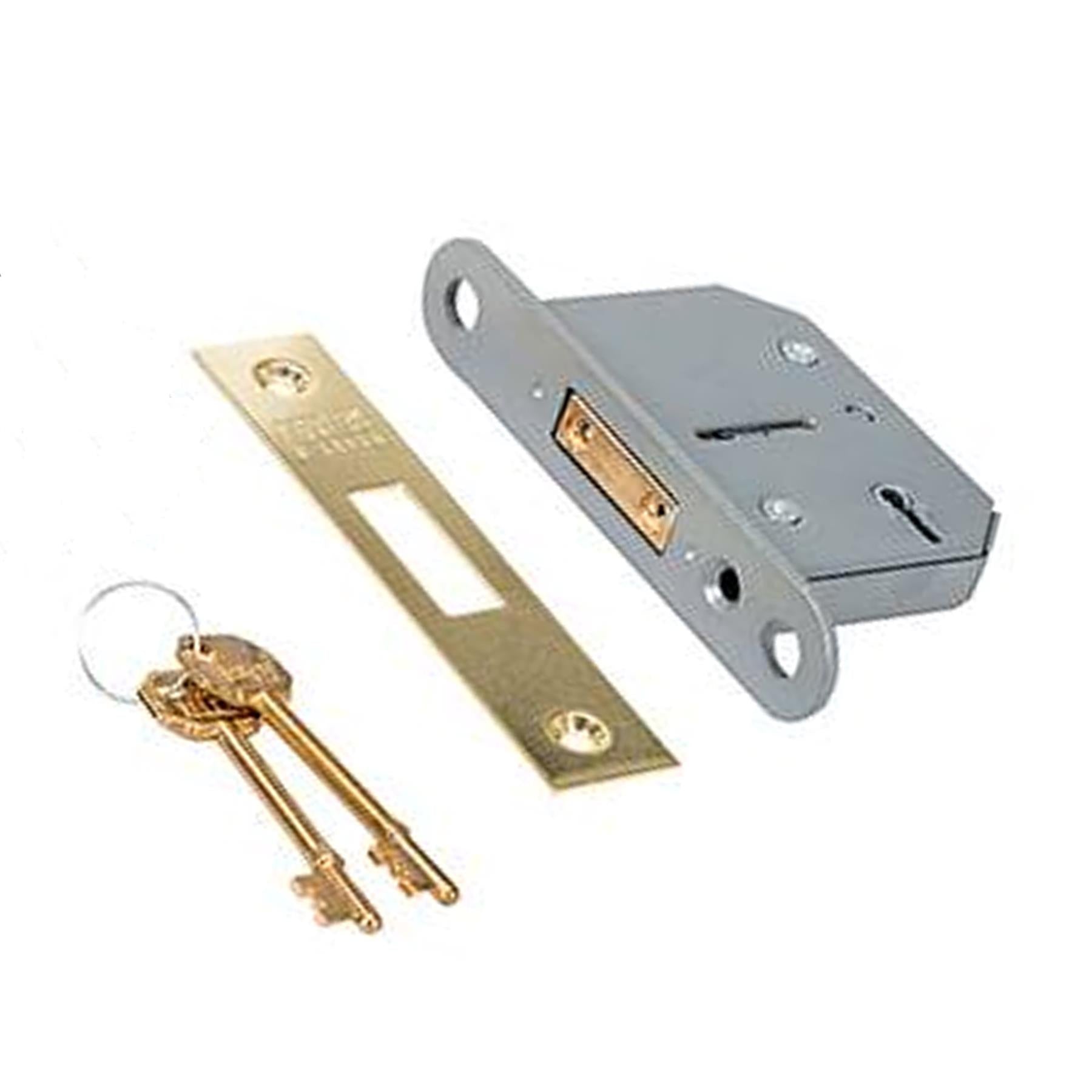 Van Vault Bathroom Door or 5 Lever Lock & Keyed Alike 2pk Brass or Chrome