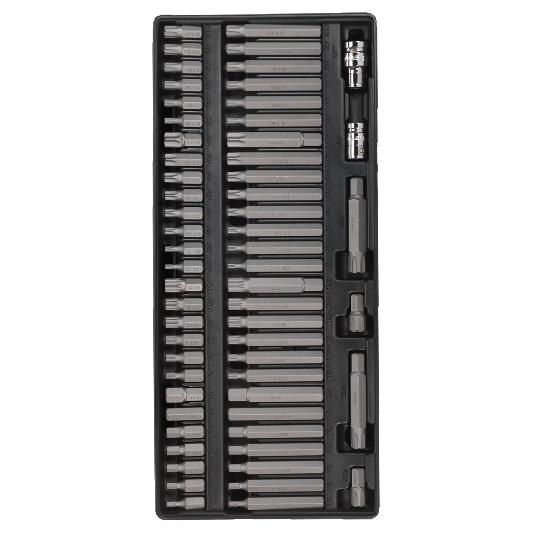 Sealey Tool Tray with Security TRX-Star/Hex/Ribe/Spline Bit Set 60p