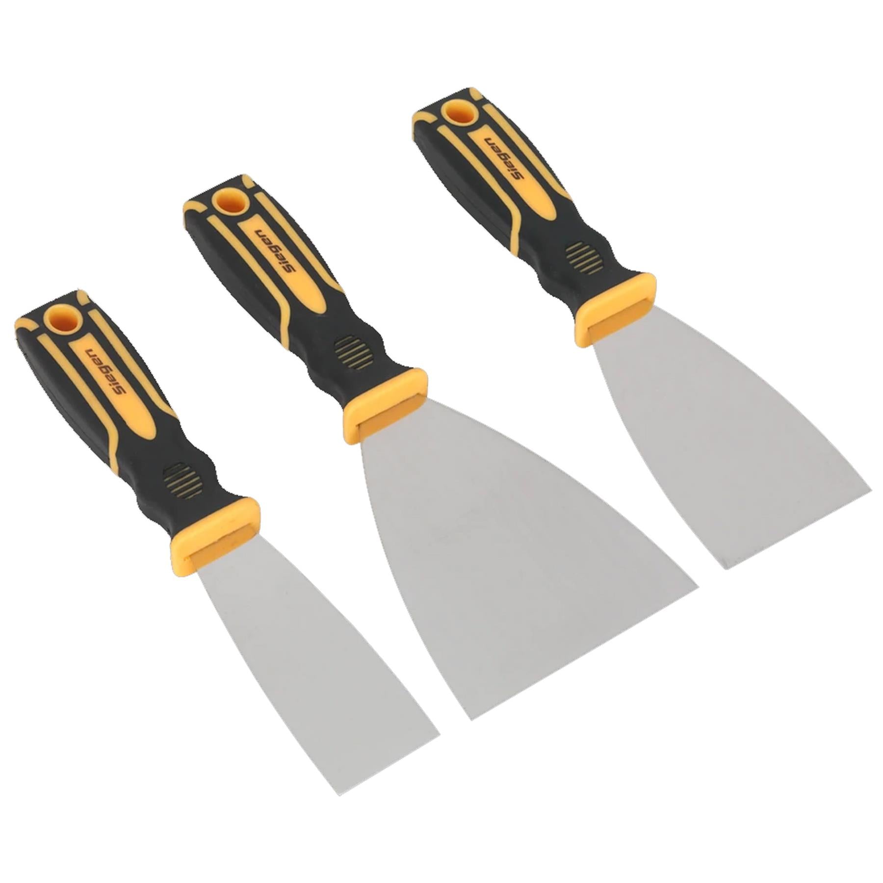 Sealey Polished Stainless Steel Scraper Set 3pc