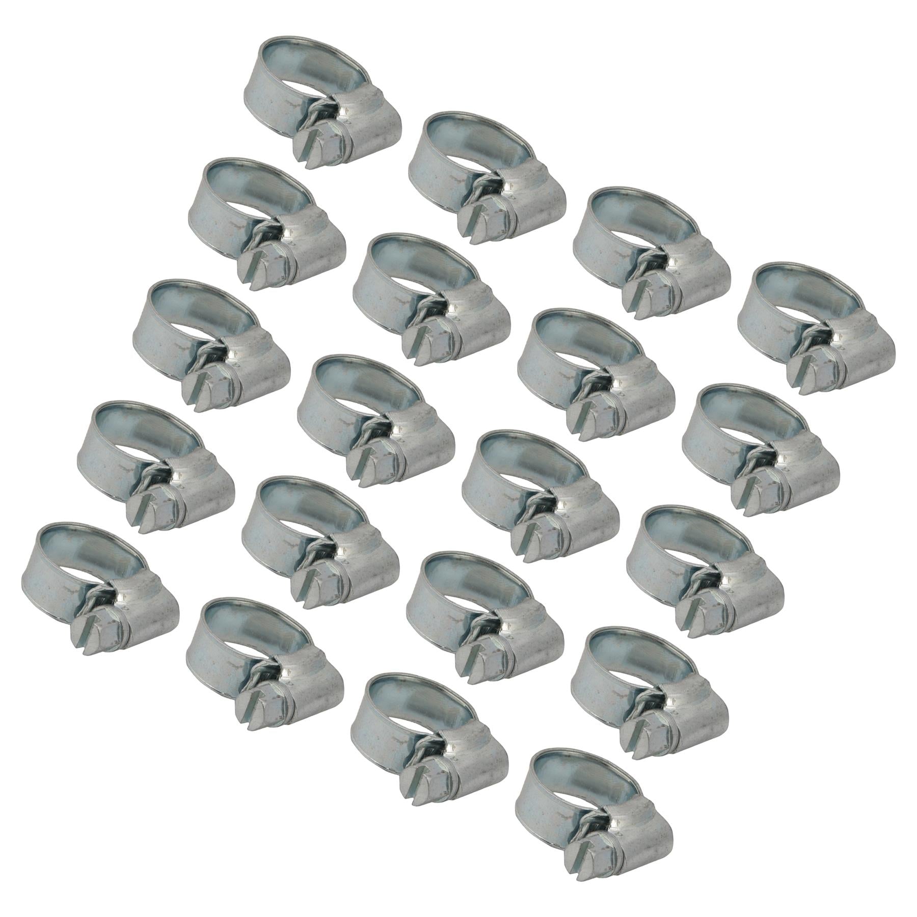 20 x Hose Clips Genuine Worm Drive Fuel Hose Clamps Clips 10 - 16mm