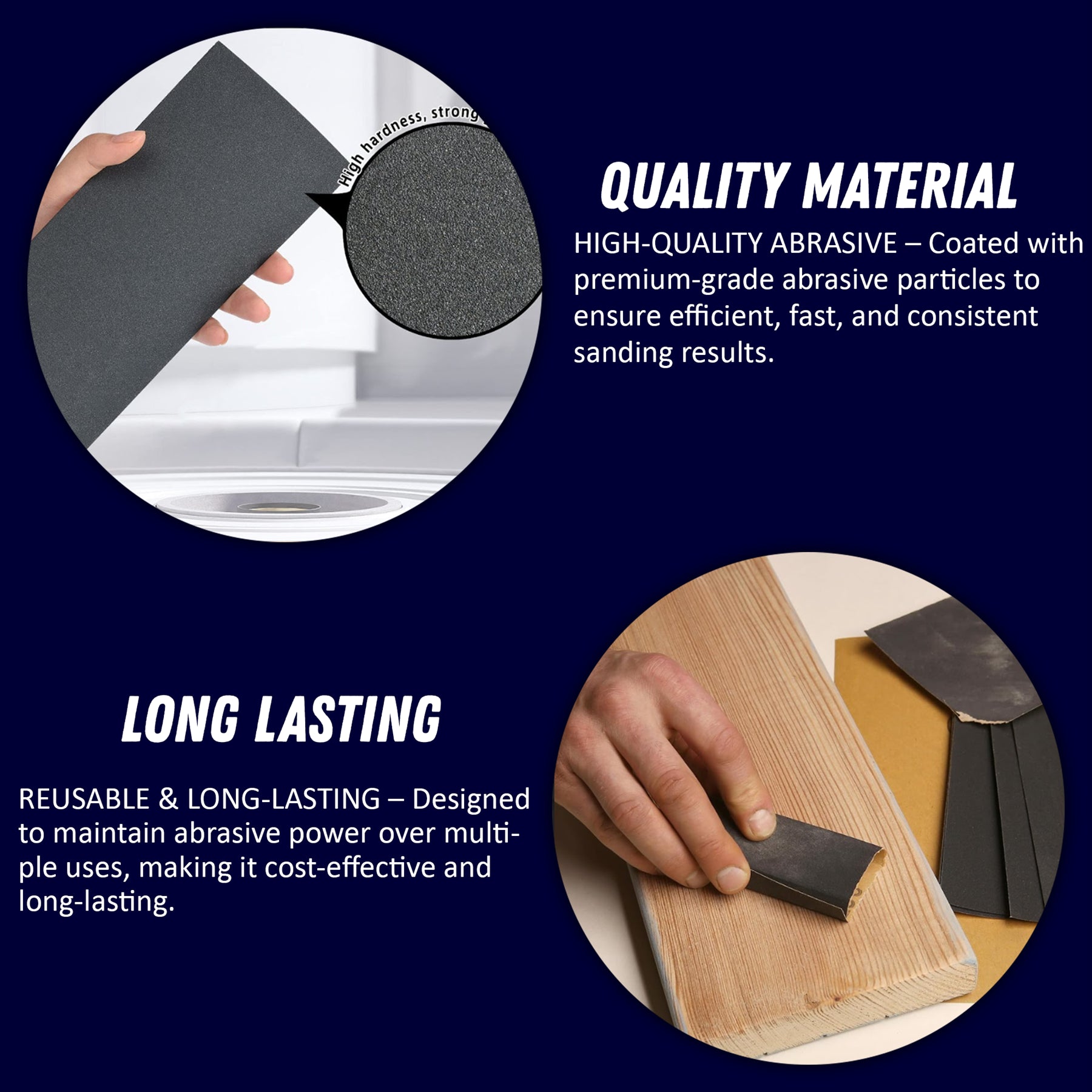 Emery Cloth Abrasive Sandpaper Sheets 230x280mm 60 100 150 Grit 10 Pack