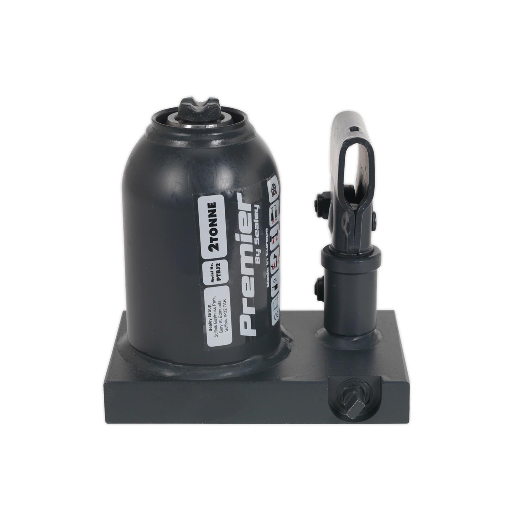 Sealey Premier Telescopic Bottle Jack 2tonne Safety Overload Valve