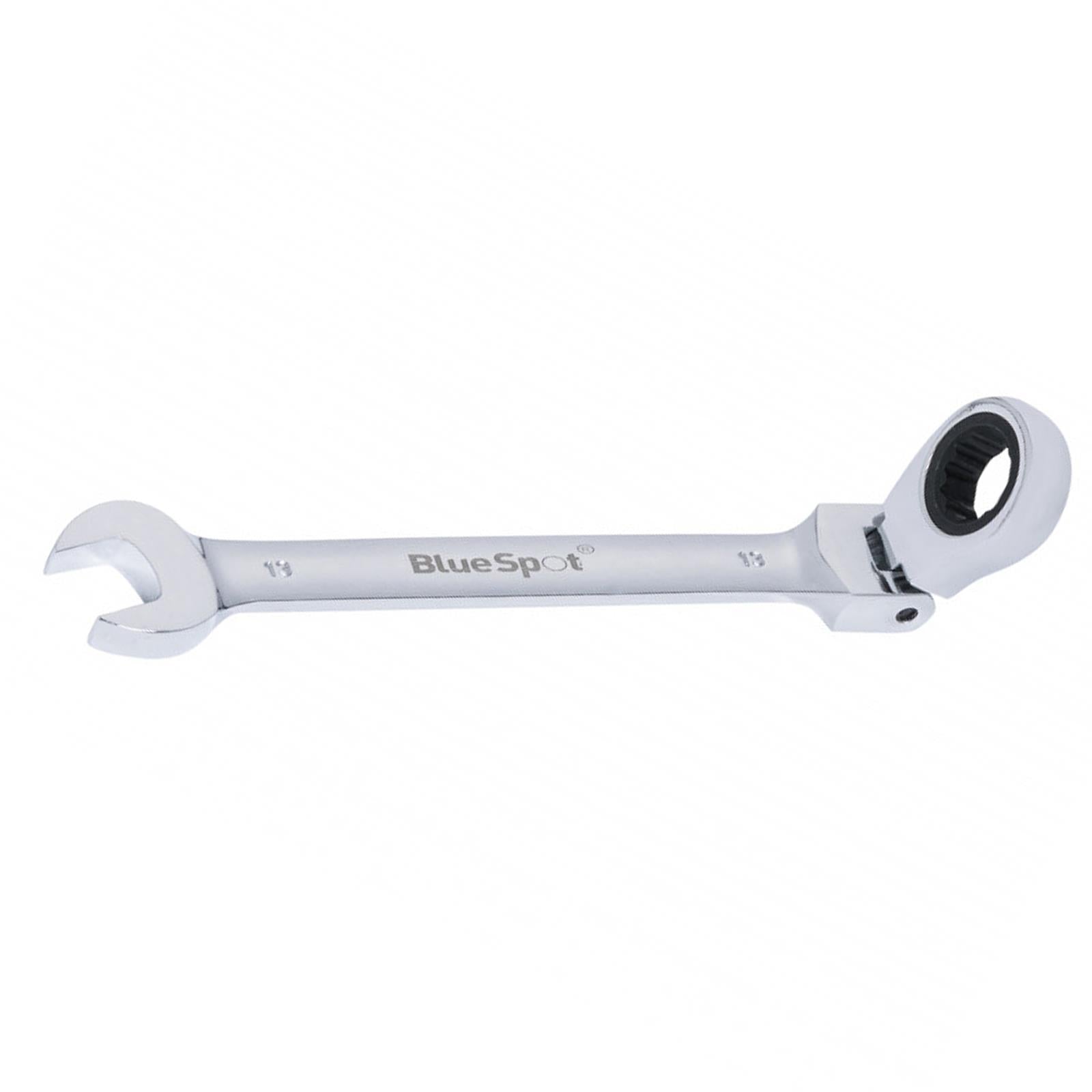 BlueSpot Ratchet Spanner Combination Flexible Head Wrench Metric 13mm