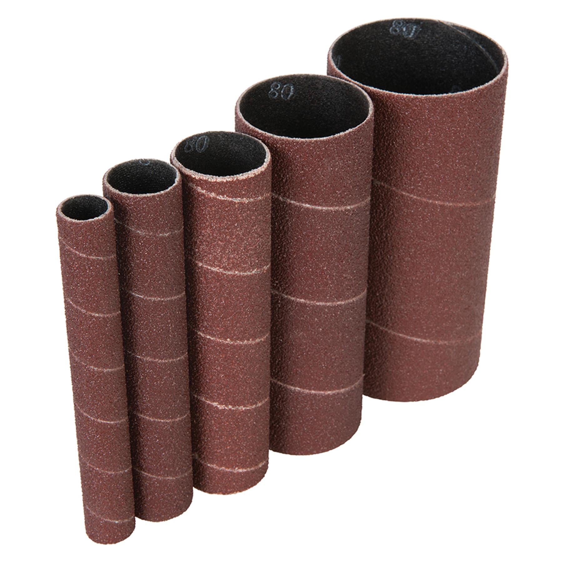 Aluminium Oxide Sanding Sleeves 5Pc 80G With Cloth Backing for Wood 80G
