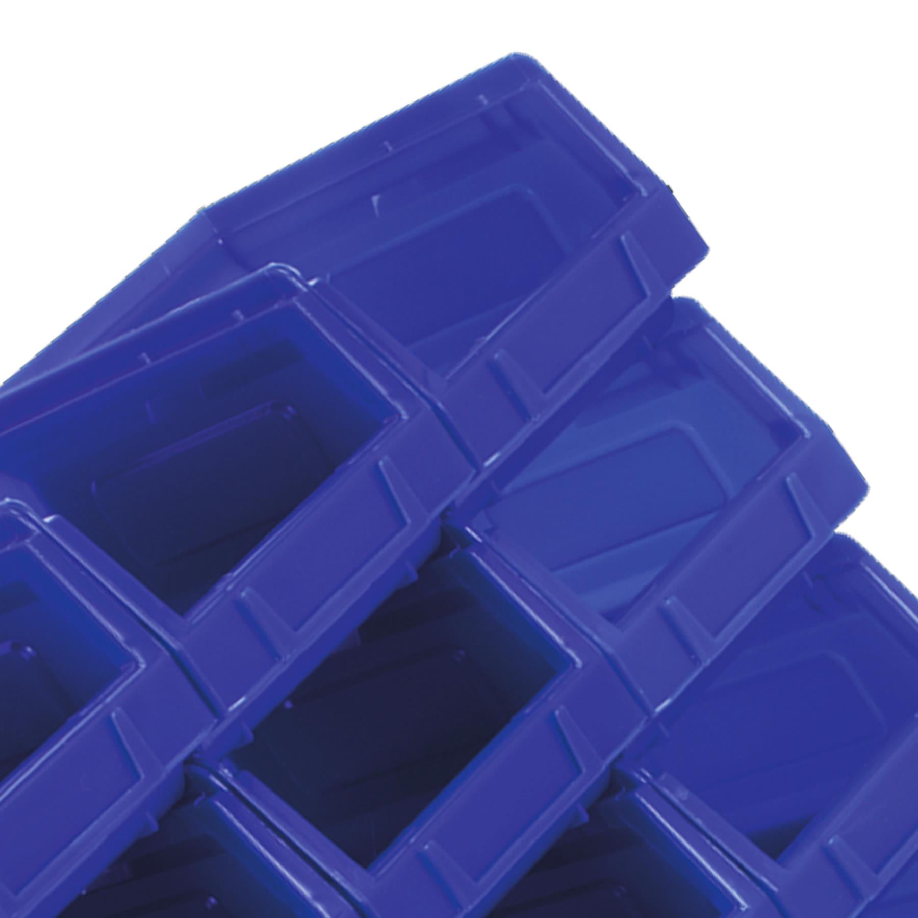 Sealey Plastic Storage Bin 105 x 165 x 85mm - Blue Pack of 24
