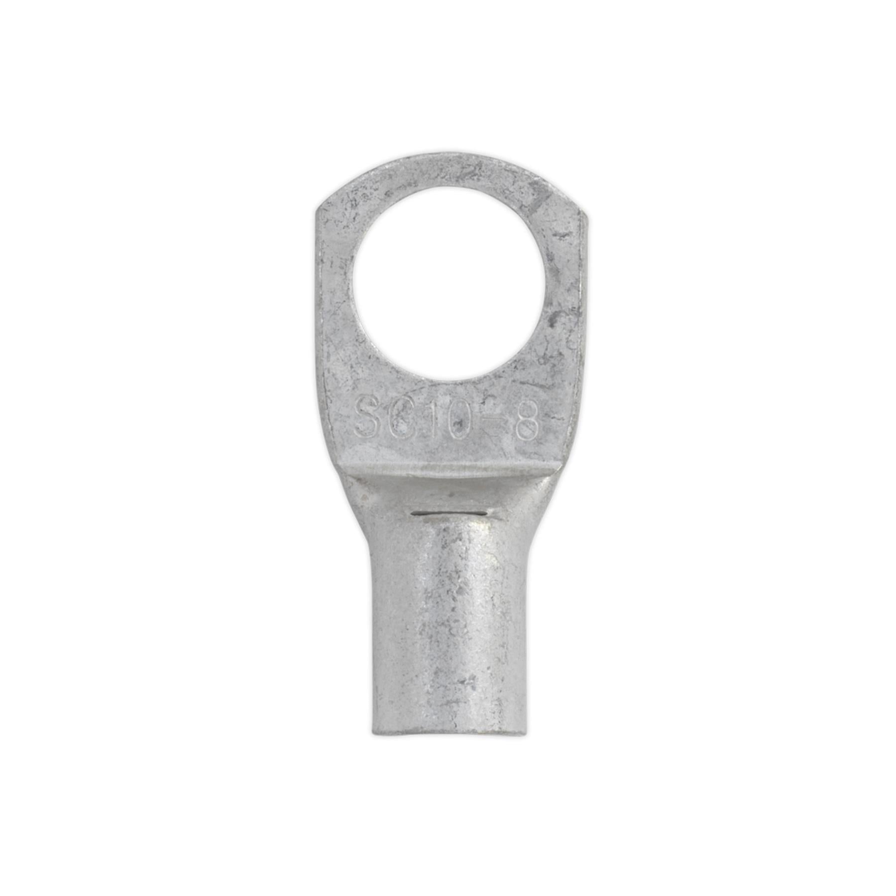 Copper Lug Terminal 50mm x 10mm Pack of 10. Sealey