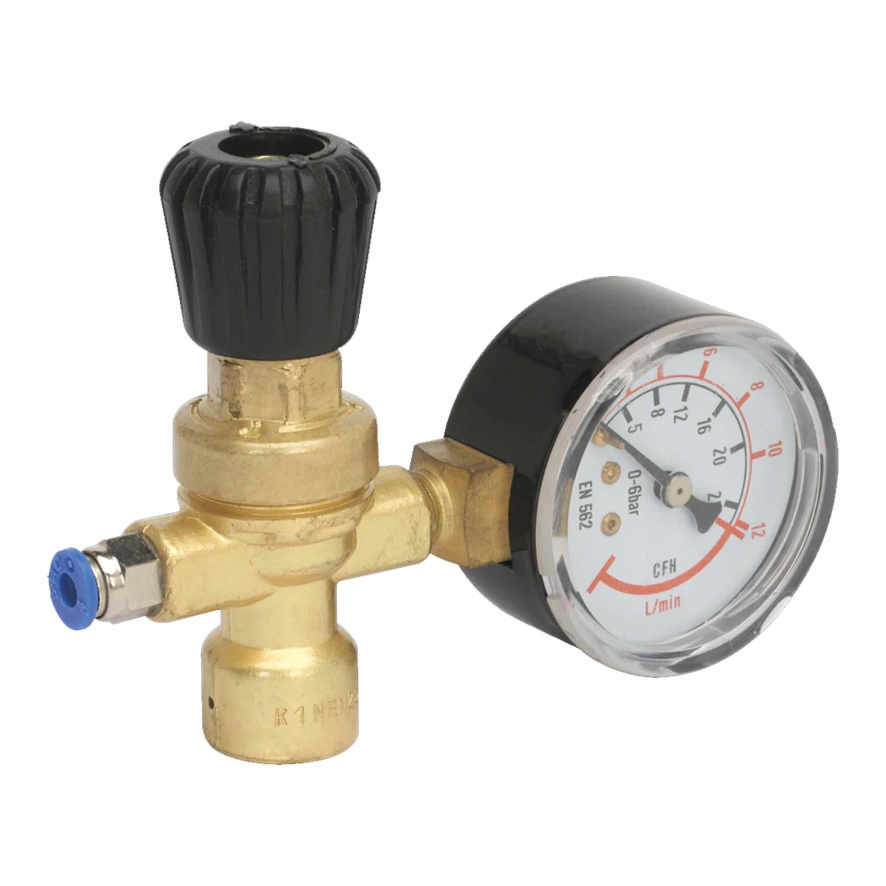 Sealey MIG Gas Regulator Disposable Cylinder 1 Gauge