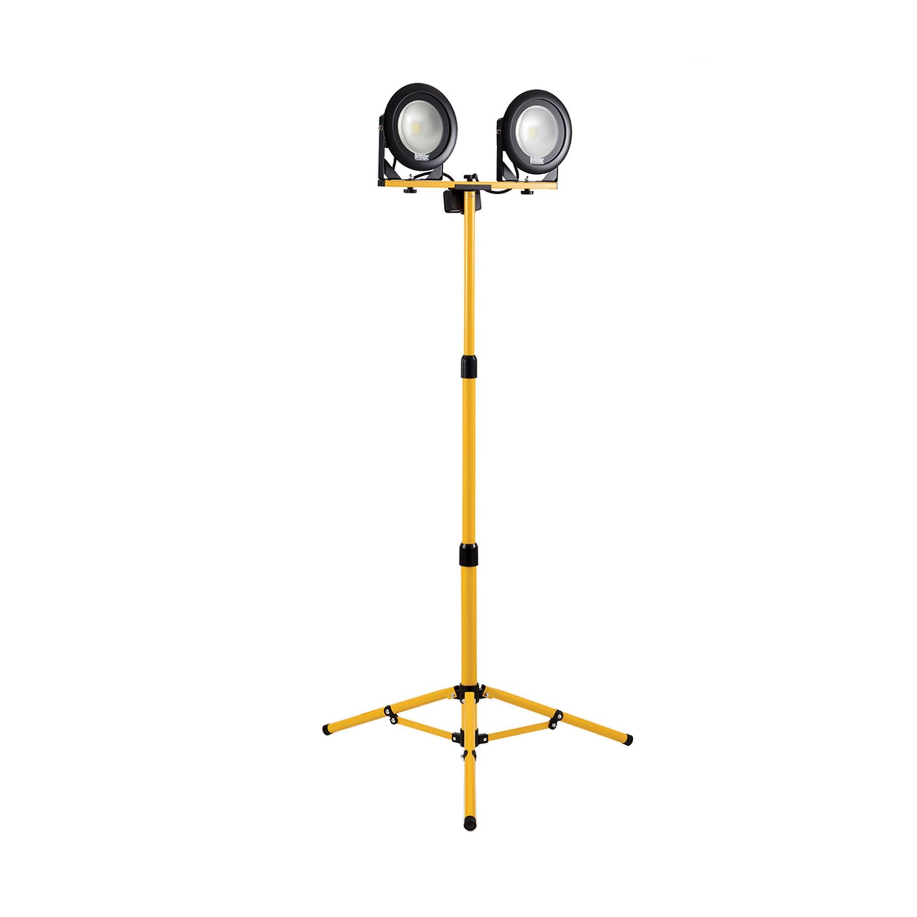 Defender LED Twin Telescopic Tripod Light 13A 240V Shatterproof