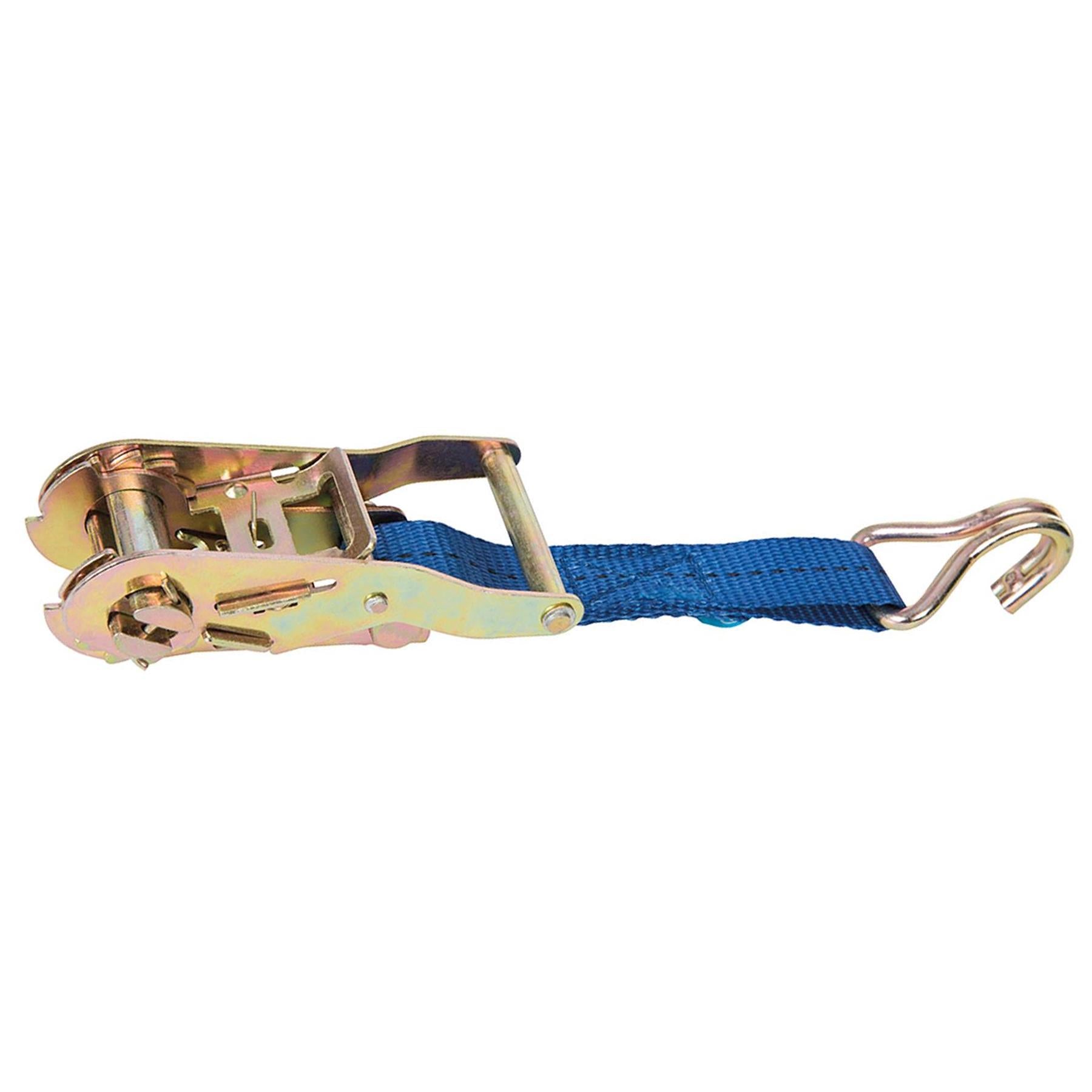 Ratchet Tie Down Strap J-Hook 3M X 25mm - Rated 350Kg Capacity 1000Kg New