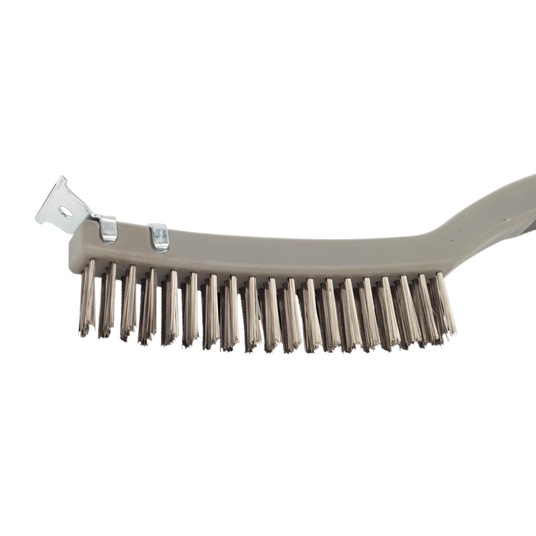Wire Brush with Stainless Steel Fill & Scraper Sealey