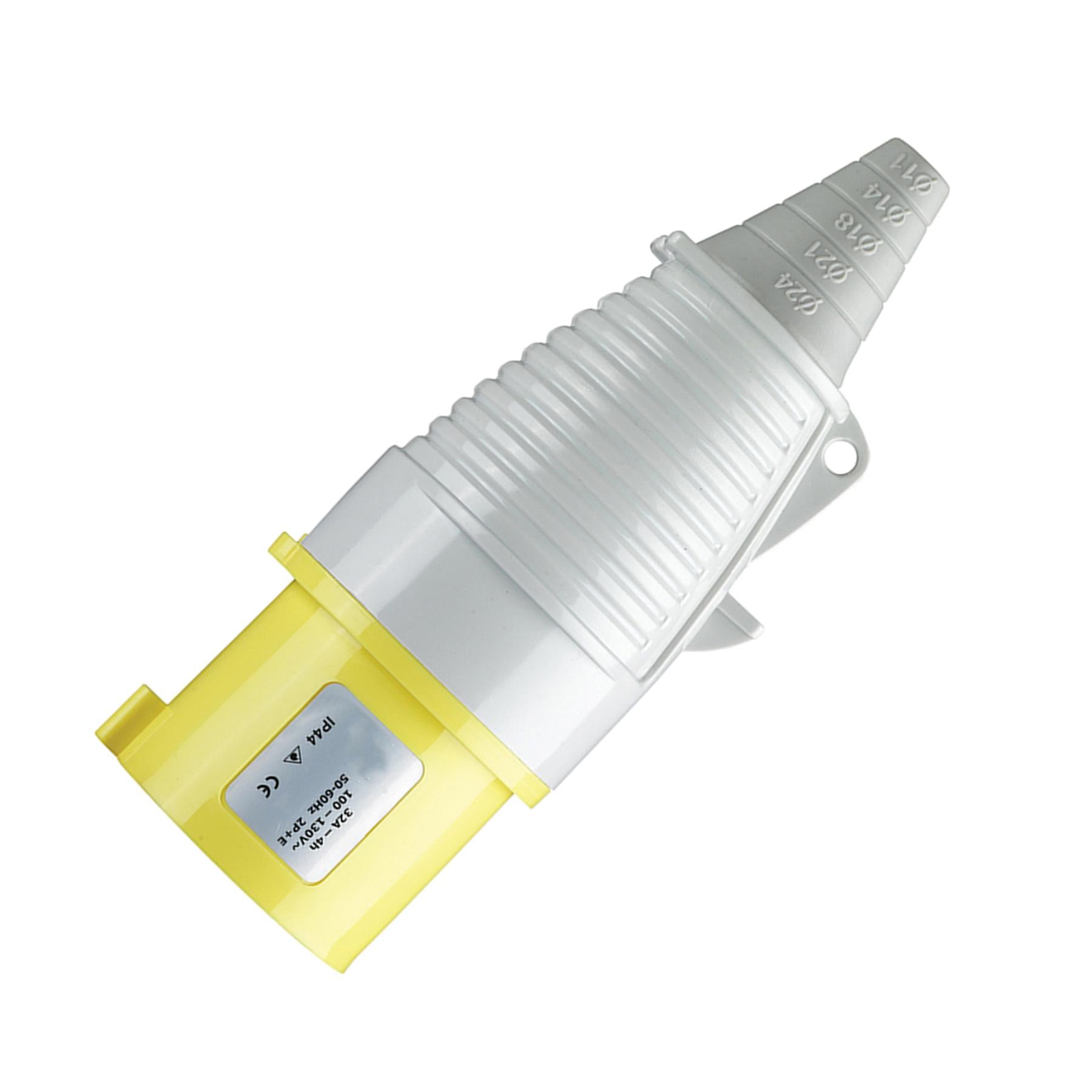 Defender 32A Plug Yellow 110V Electrical Industrial