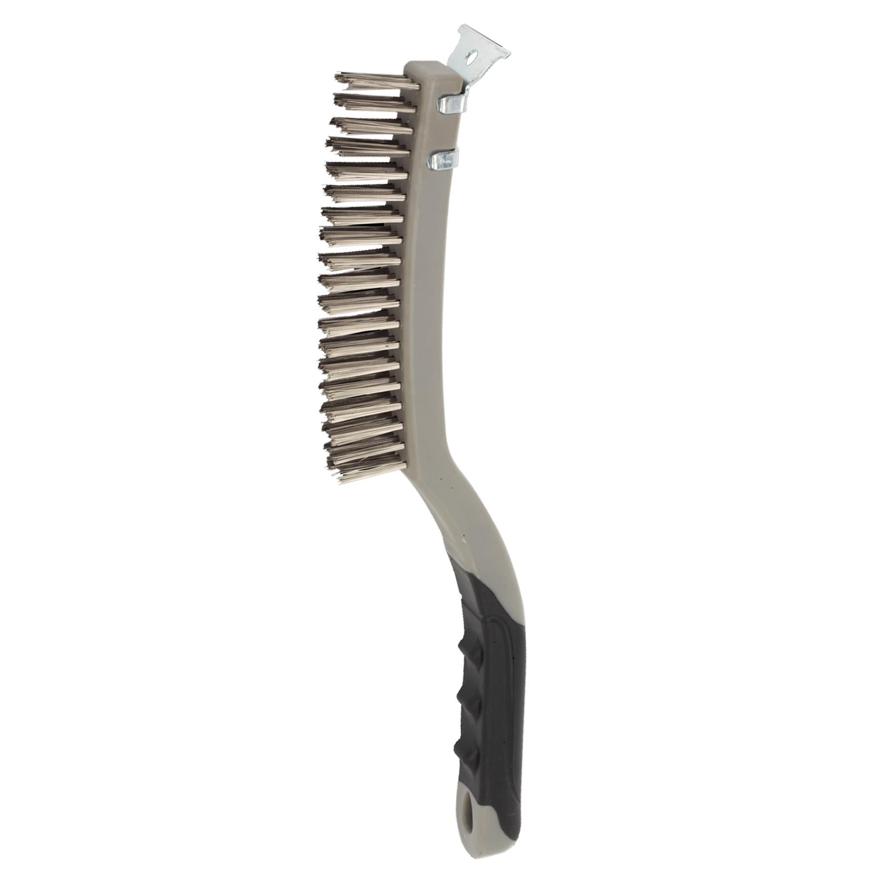 Wire Brush with Stainless Steel Fill & Scraper Sealey