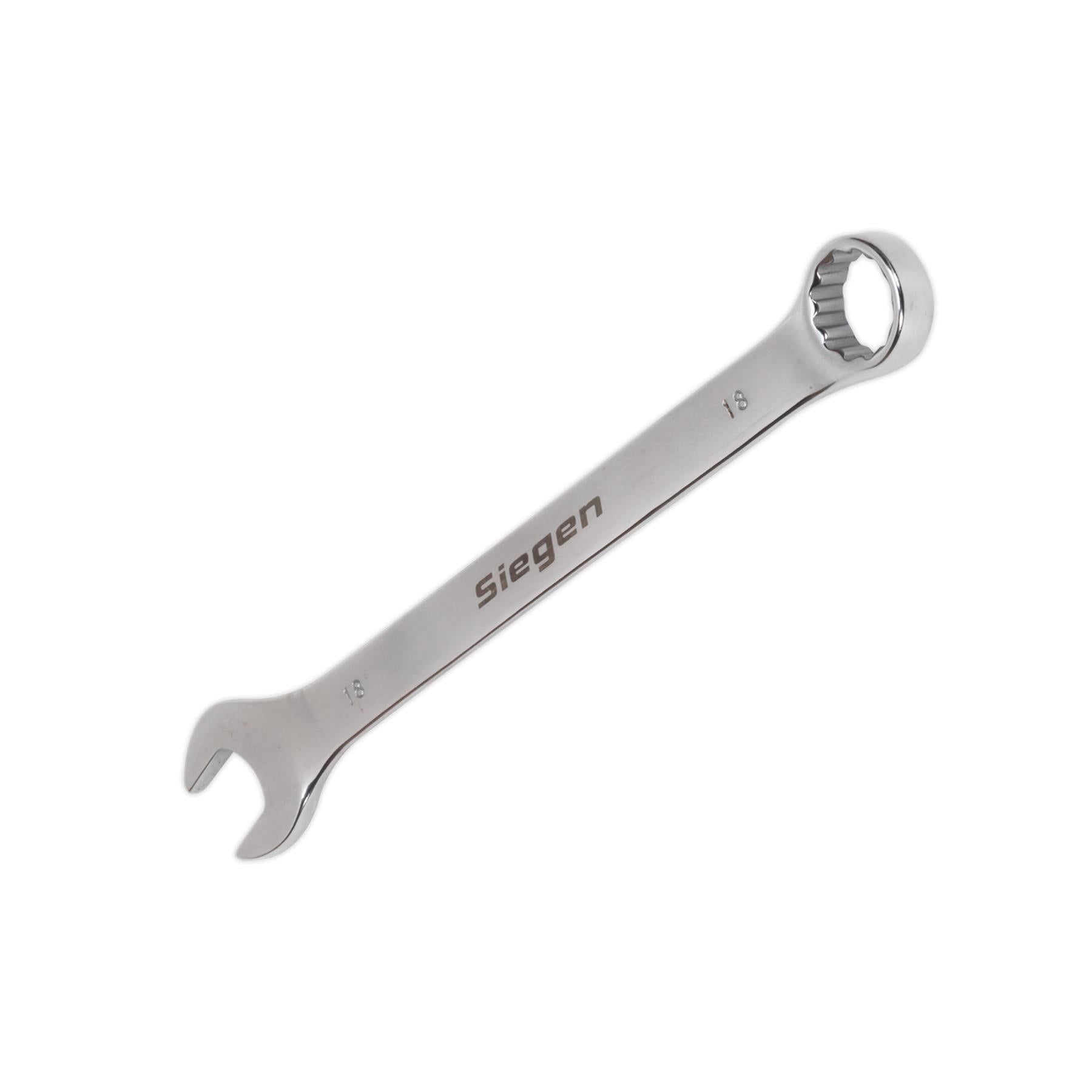 Sealey Combination Spanner 18mm Chrome Vanadium Steel