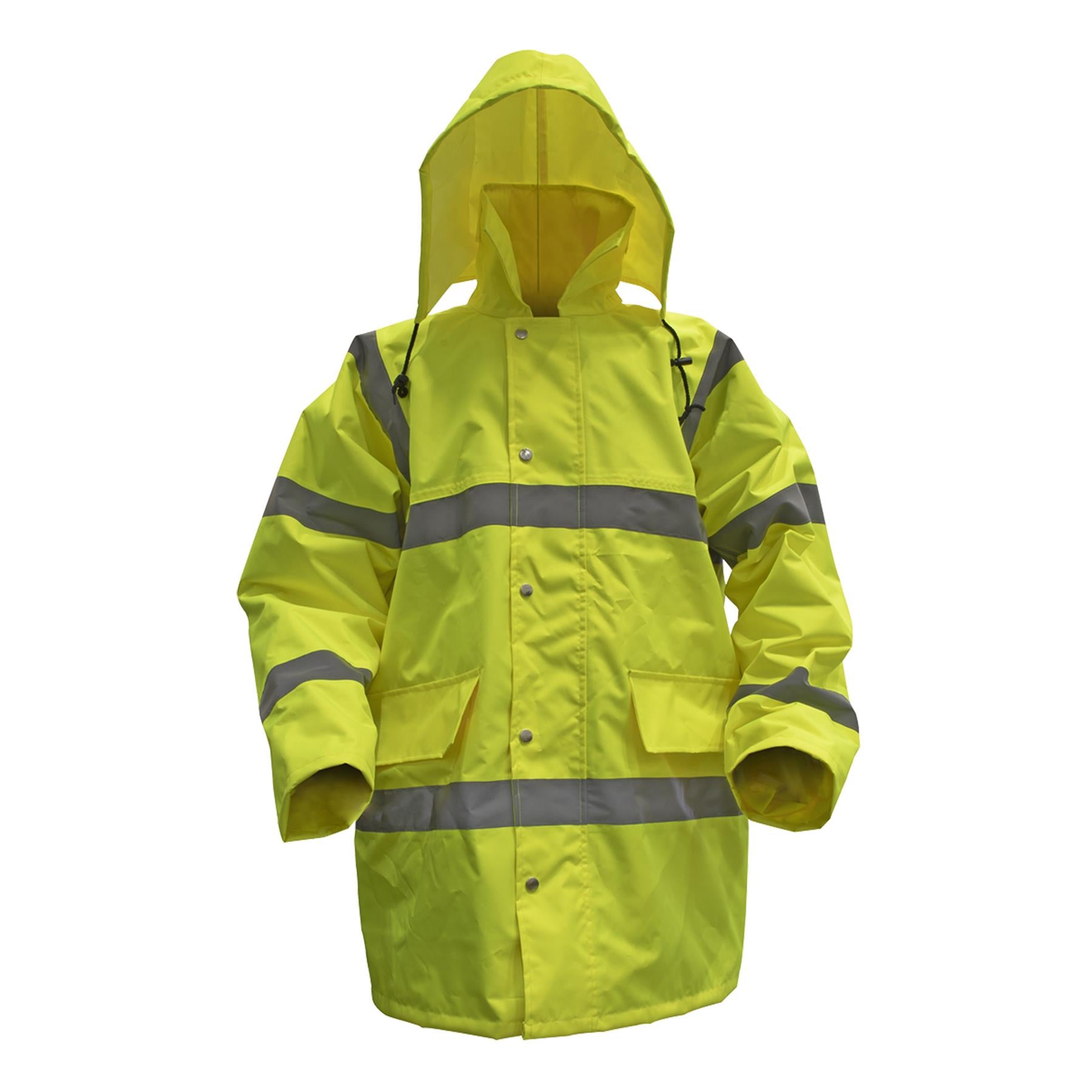 Sealey High Visibility Road Safety Jacket Motorway Yellow Waterproof XX-Large