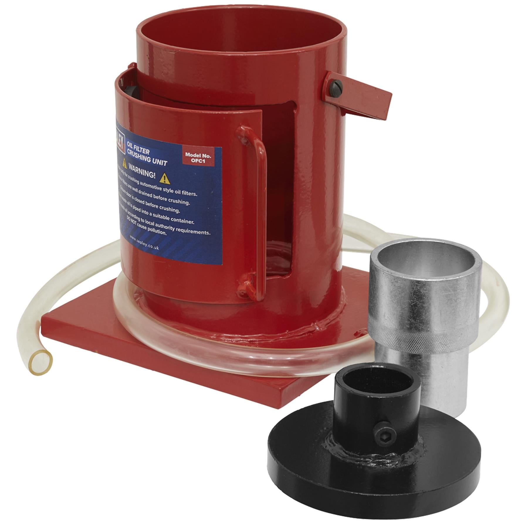Sealey Oil Filter Crushing Unit (for Press use) up to Ø115mm