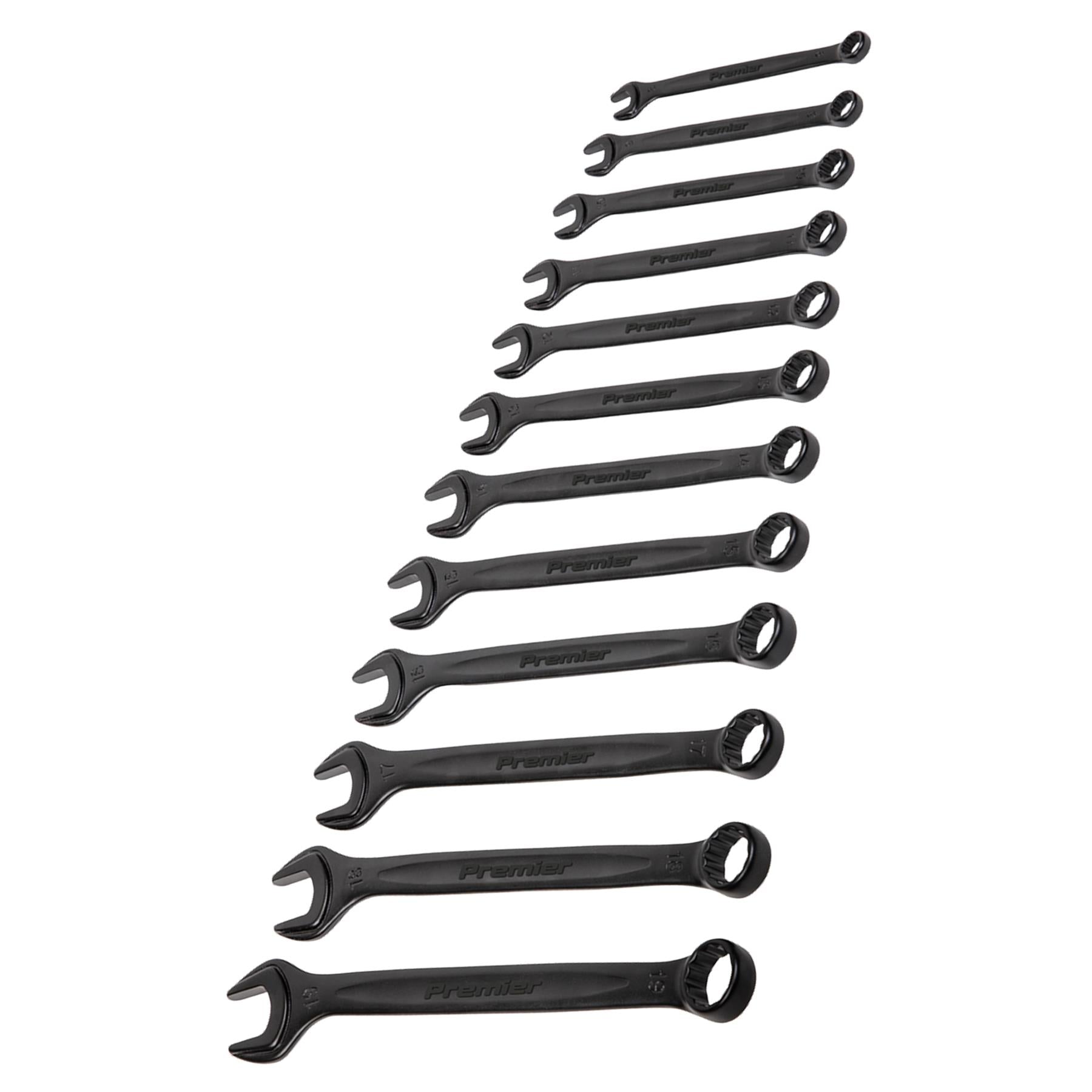 Sealey Combination Spanner Set 12pc Metric - Black Series