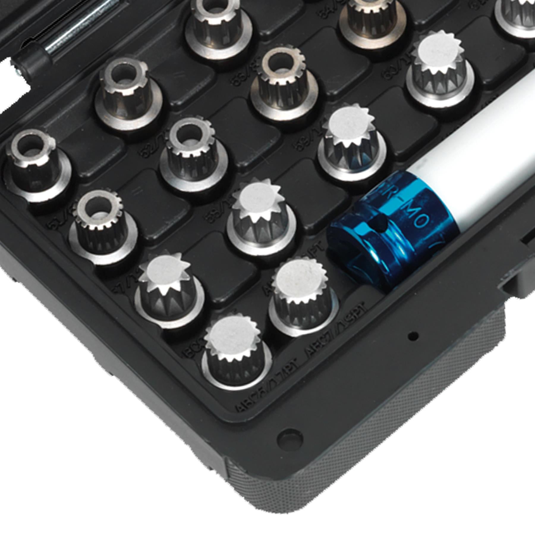 Sealey Locking Wheel Nut Key Set 23pc - VAG