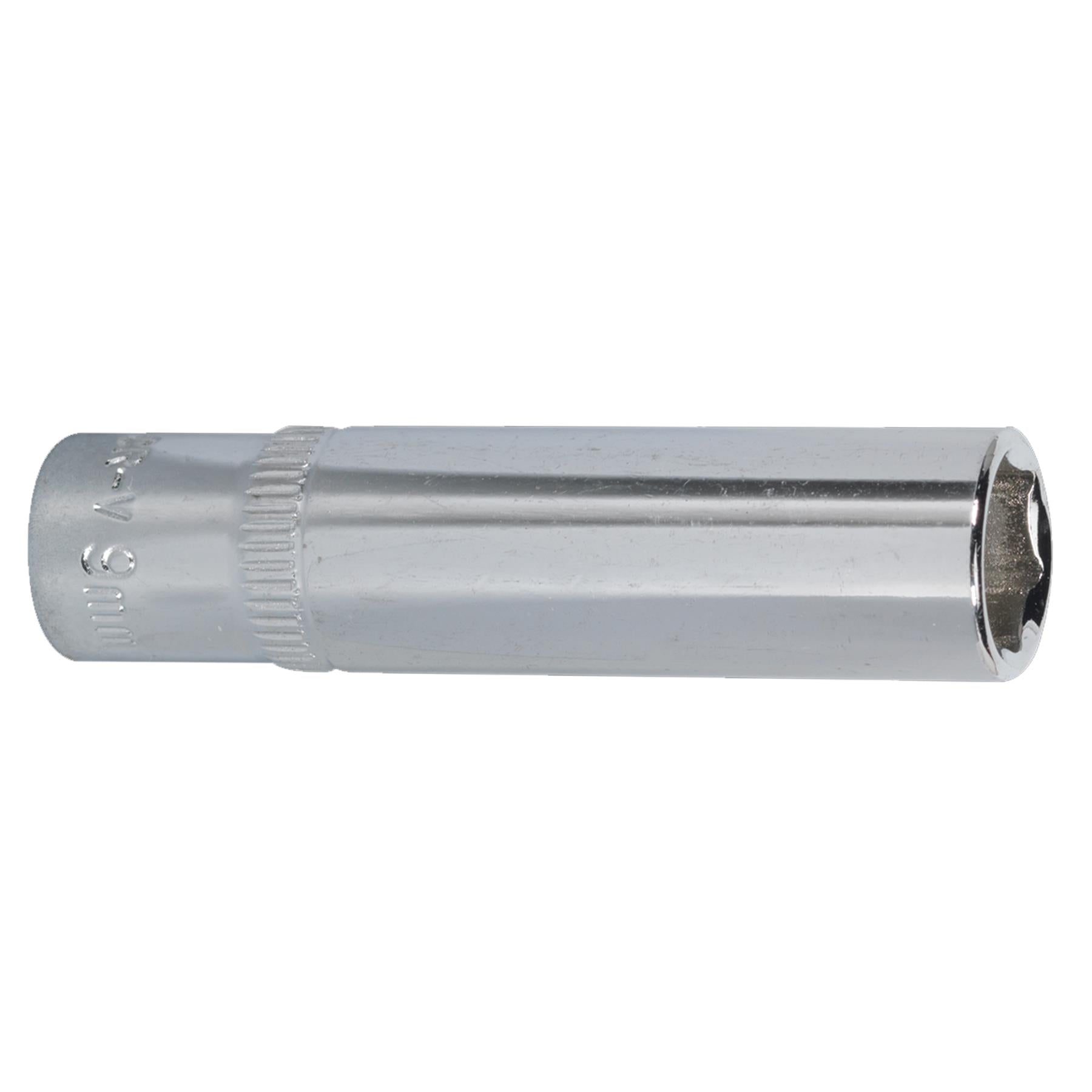 Sealey WallDrive Socket 9mm Deep 1/4"Sq Drive Fully Polished