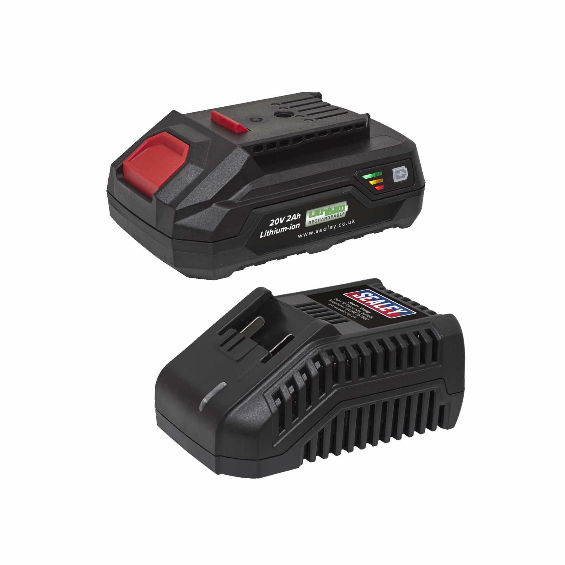 Sealey 20V Cordless Hedge Trimmer with 2Ah Battery + Fast Charger