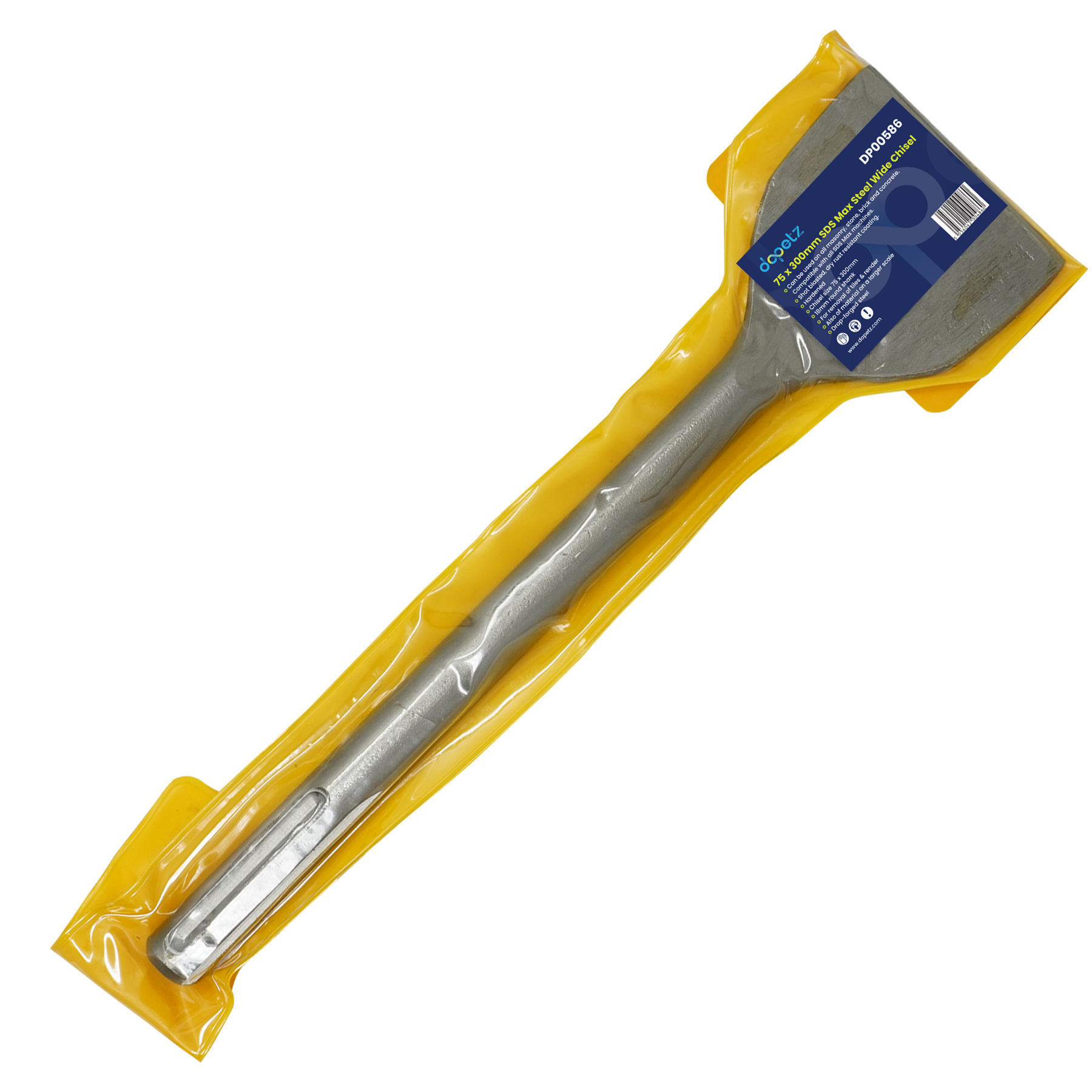 SDS MAX STEEL WIDE CHISEL 75 x 300mm point LTIME GTEE