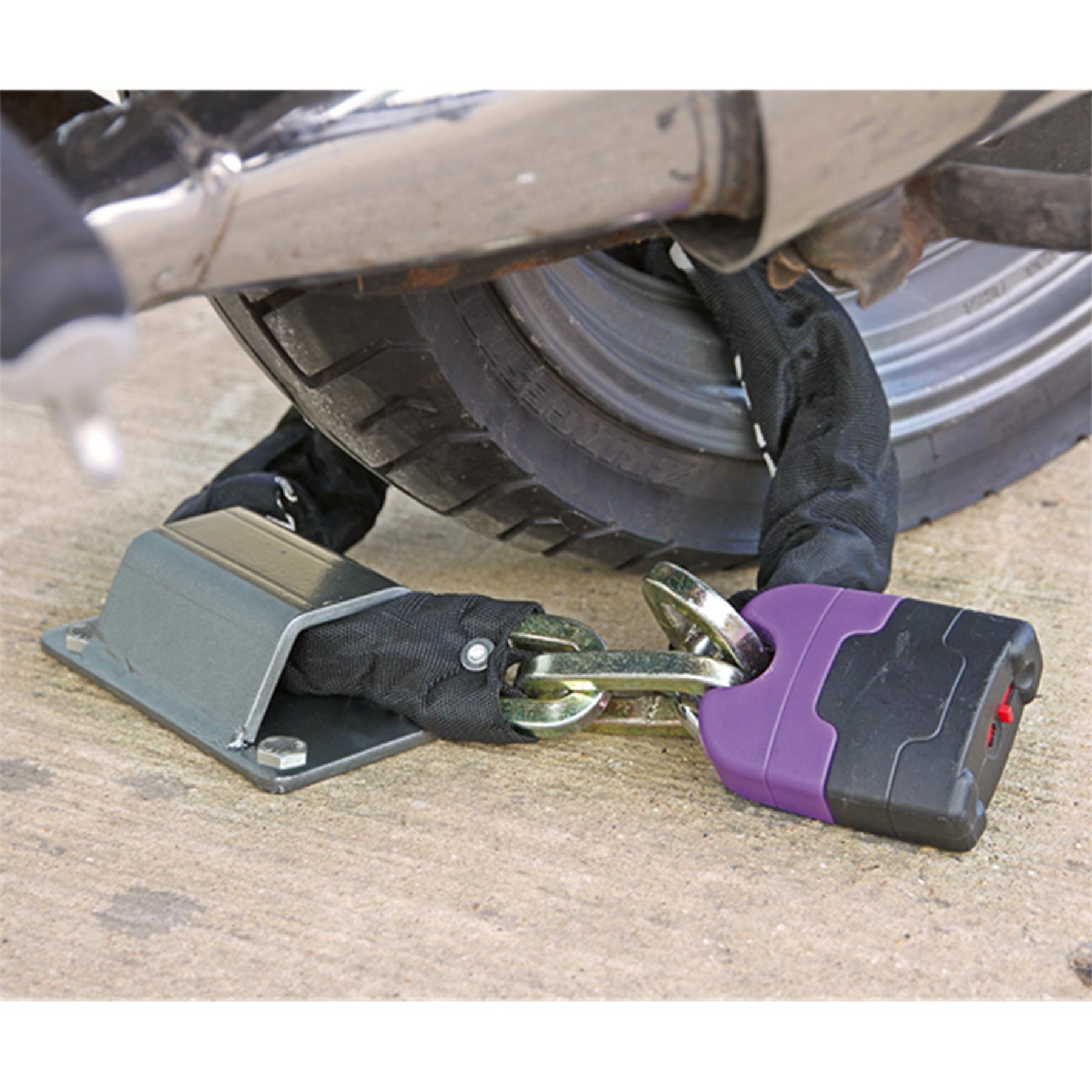 Sealey Motorcycle Ground Anchor - 4 Security Bolts