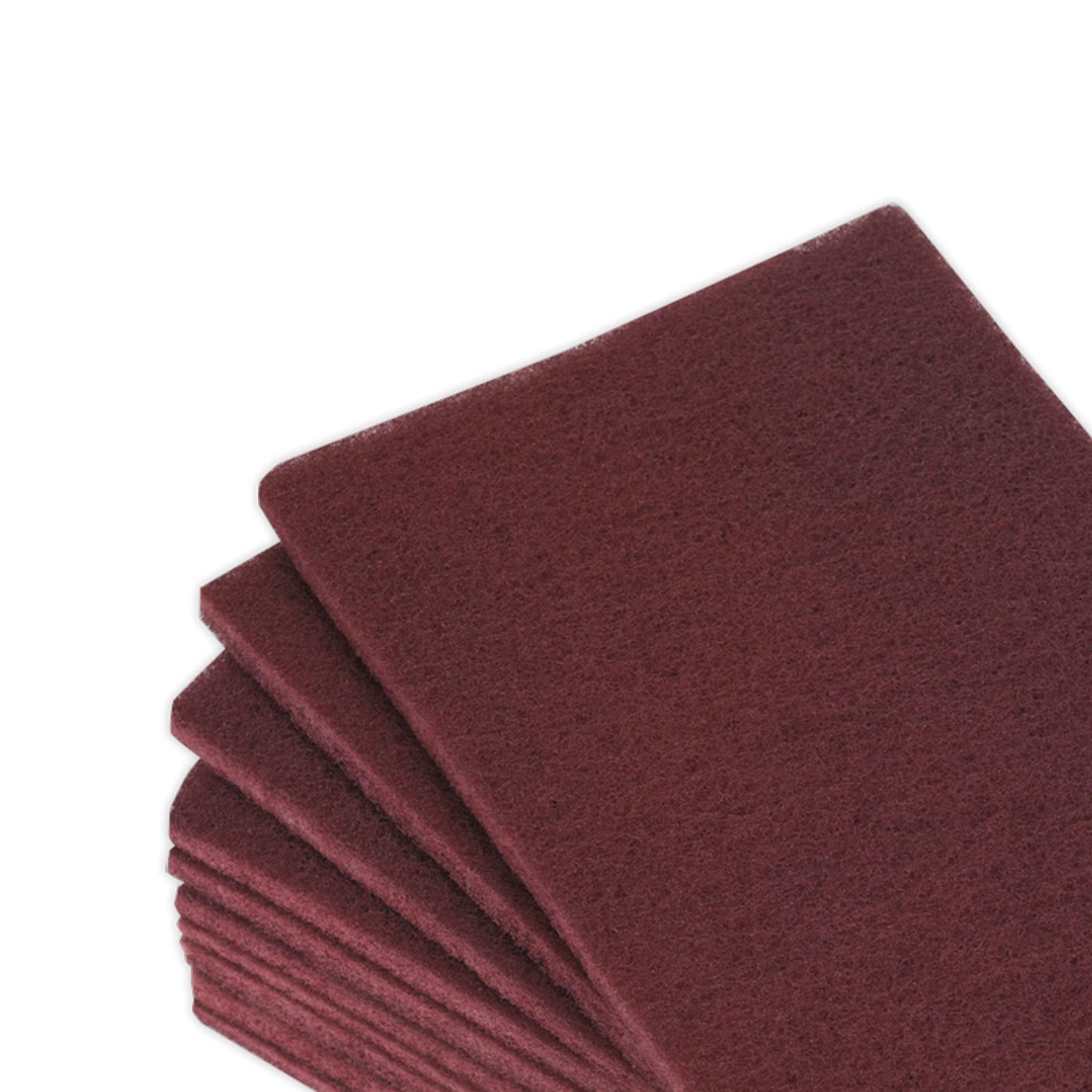 Sealey Abrasive Finishing Pad 150 x 230mm Medium Pack of 10