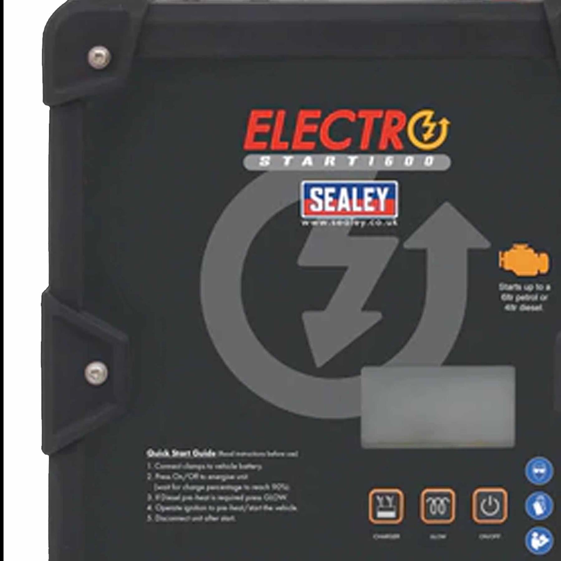 Sealey ElectroStart Batteryless Power Start 1600A 12V Simple And Safe