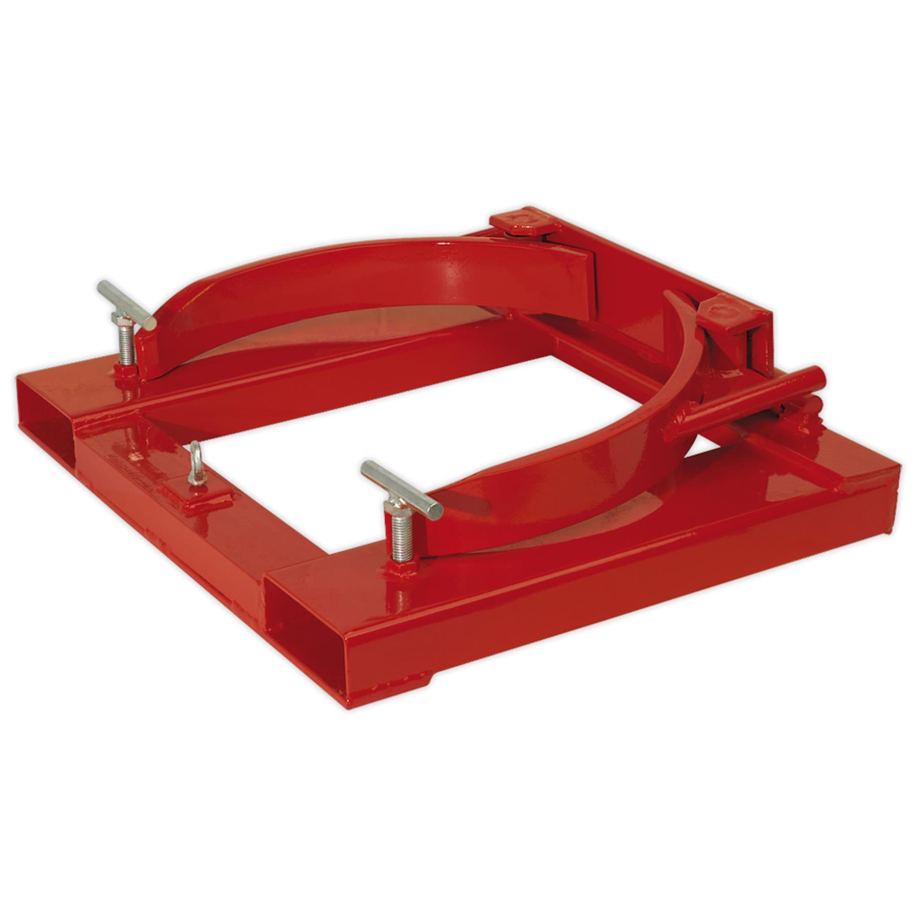 Sealey Forklift Drum Clamp Single 205L Heavy-duty steel construction.