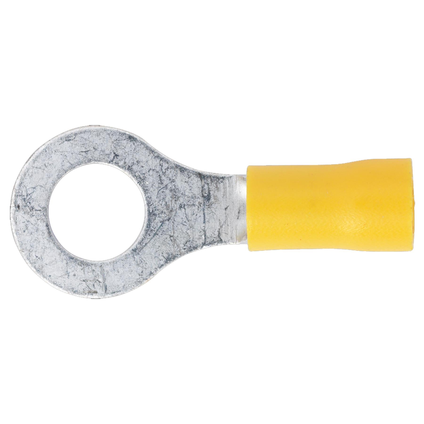 Easy-Entry Ring Terminal 8.4mm (5/16") Yellow Pack of 100 Sealey