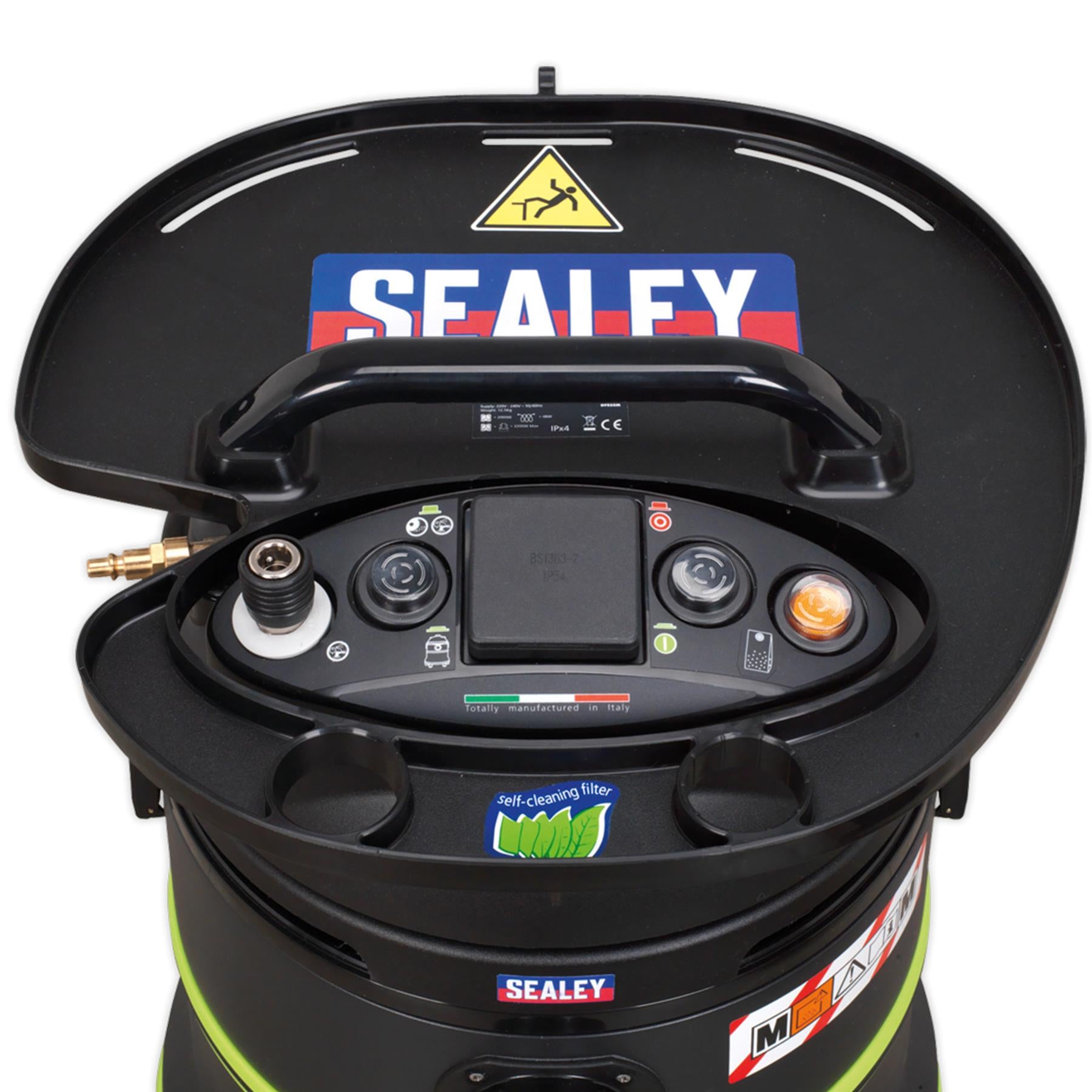 Sealey Vacuum Cleaner Ind Dust-Free Wet & Dry 35L 1200W M Class