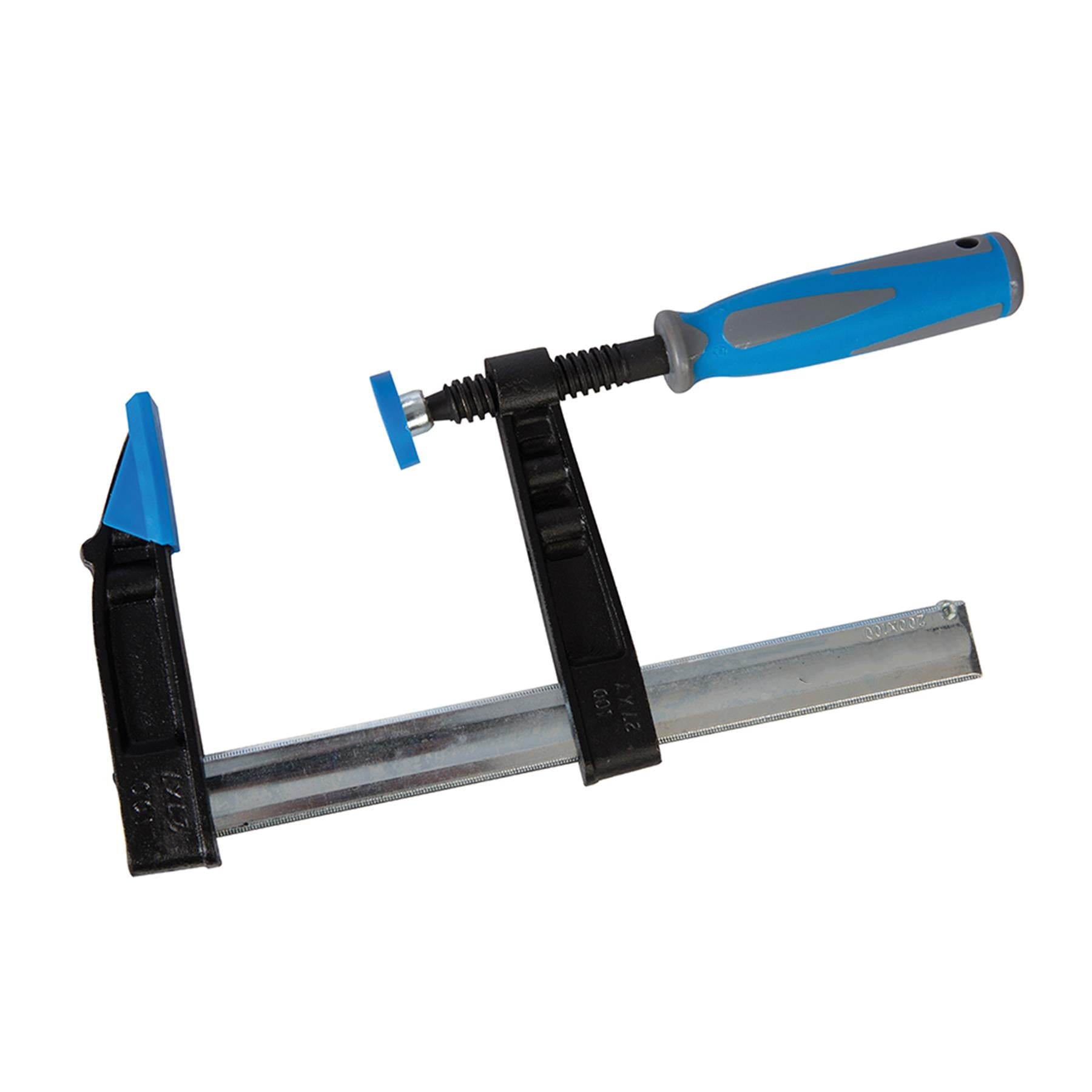 F-Clamp Heavy Duty (Deep Capacity) 200 X 100mm High Impact Soft-Grip Handles