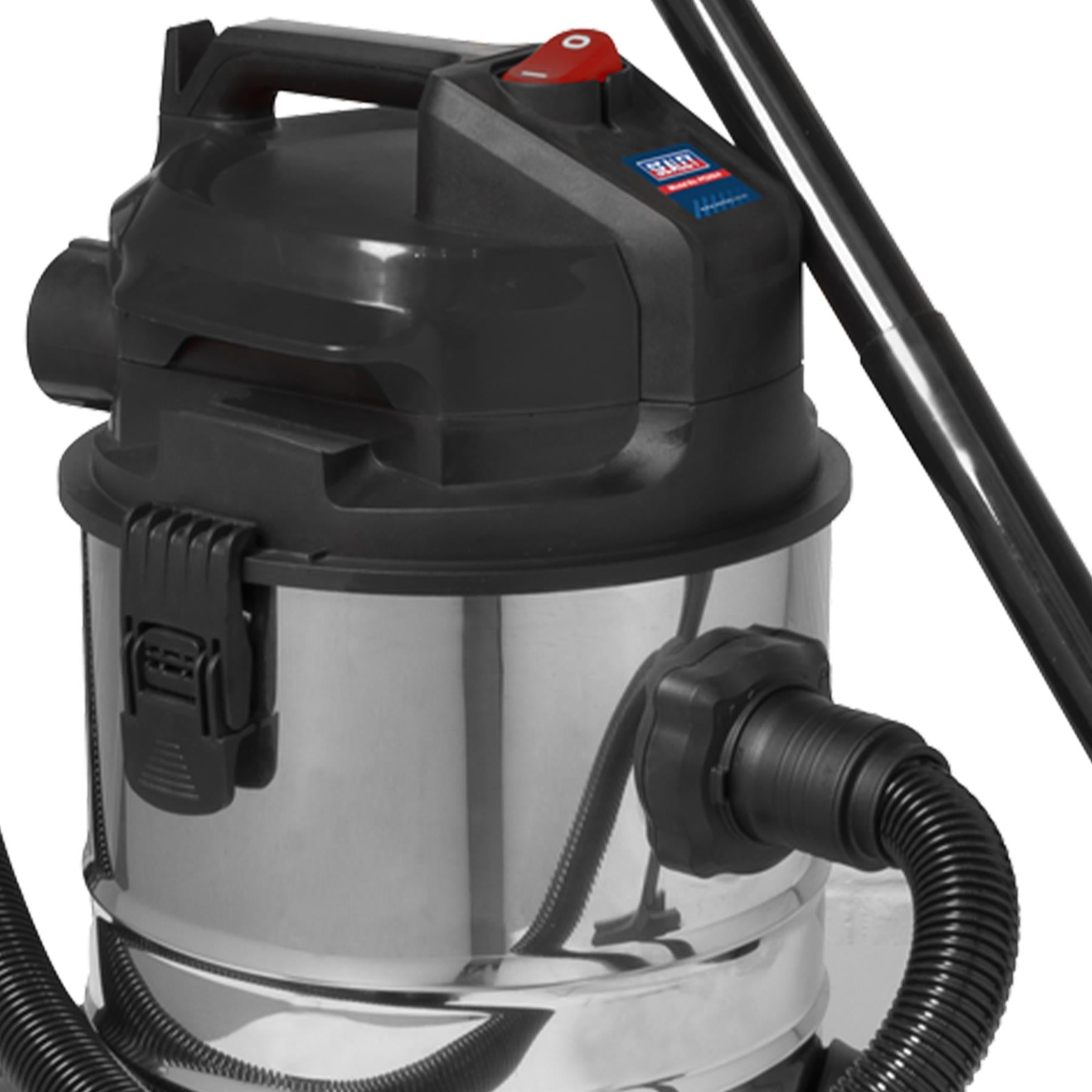 Sealey Vacuum Cleaner (Low Noise) Wet & Dry 20L 1000W/230V
